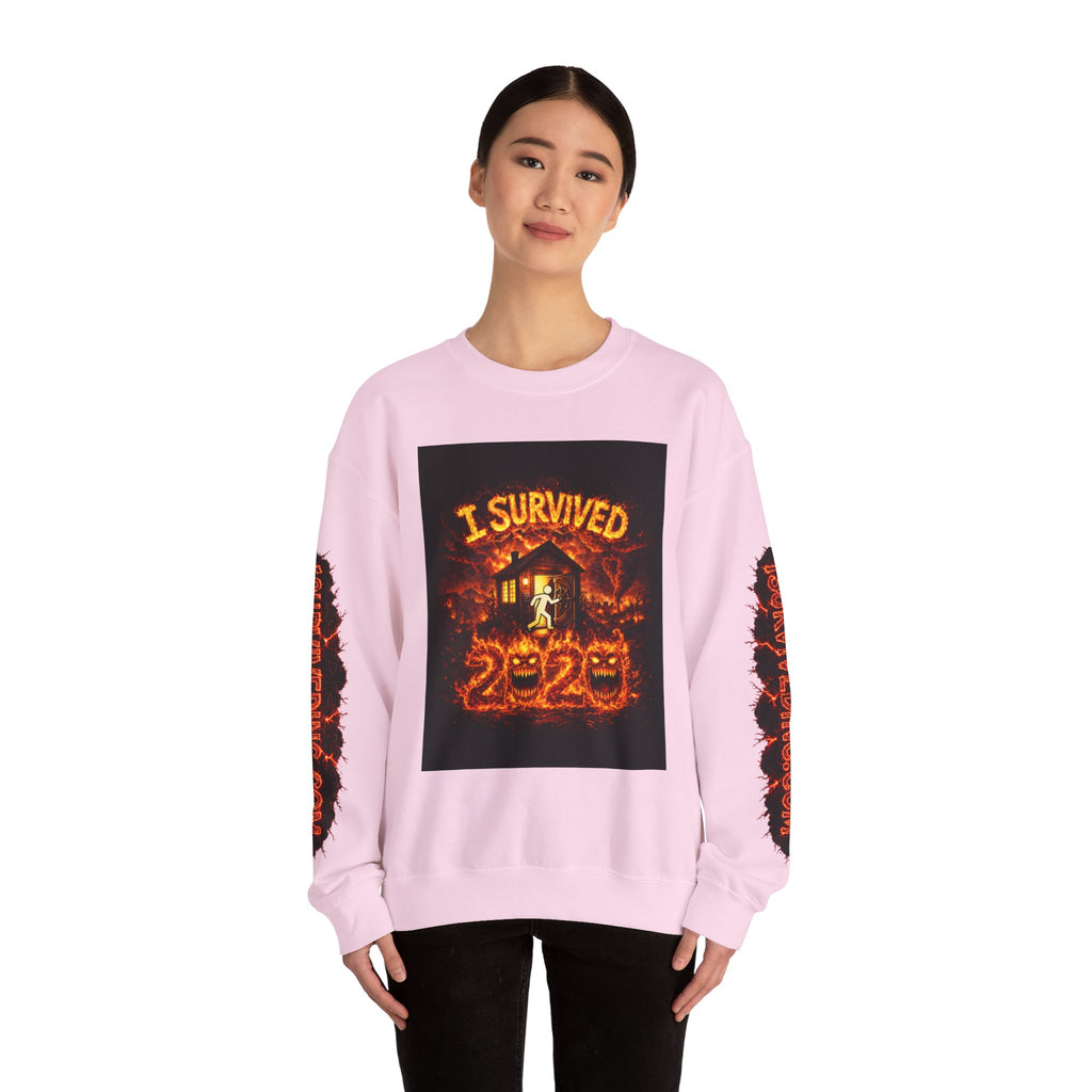 I Survived 2020 — S2:E2 "The Bobcat Fire" | Wildfire Edition Memorial Unisex Heavy Blend™ Crewneck Sweatshirt