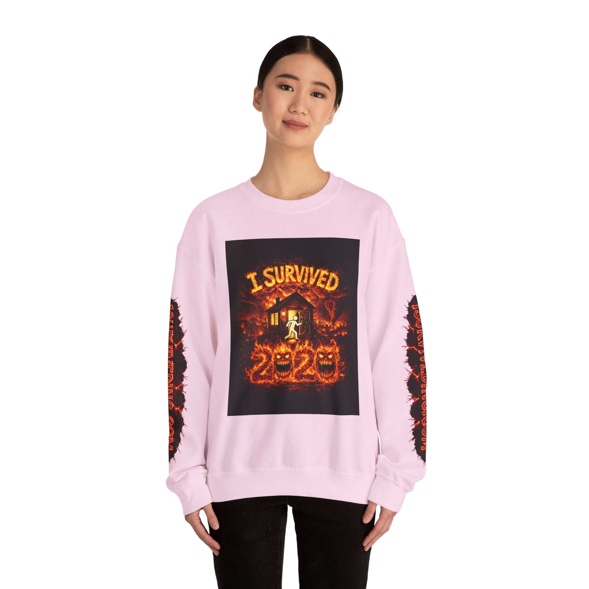 I Survived 2020 — S2:E2 "The Bobcat Fire" | Wildfire Edition Memorial Unisex Heavy Blend™ Crewneck Sweatshirt