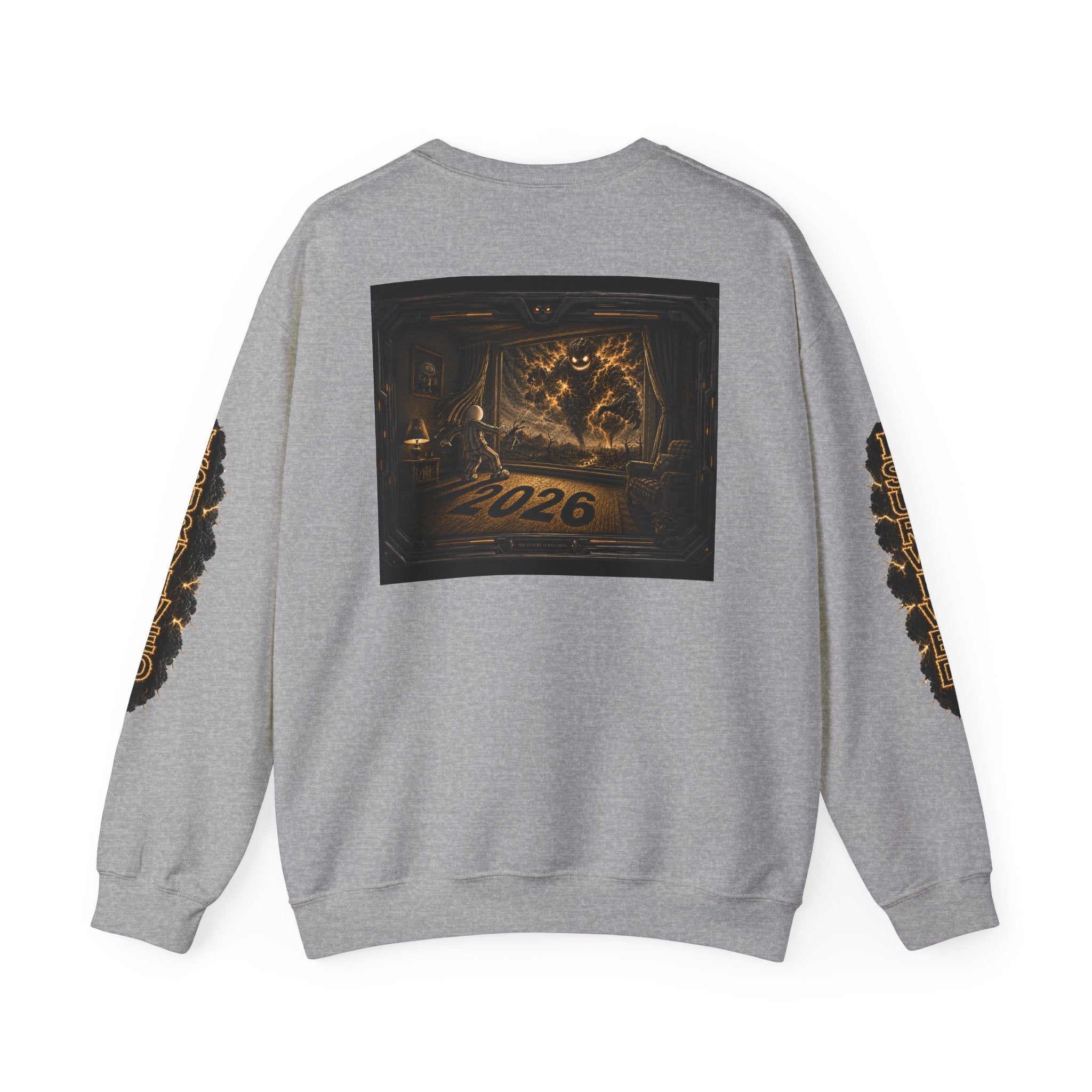 I Survived 2020 — Director's Cut Original Design Teaser Tee | Season 1 Premiere Drop Unisex Heavy Blend™ Crewneck Sweatshirt (SPECIAL EDITION)