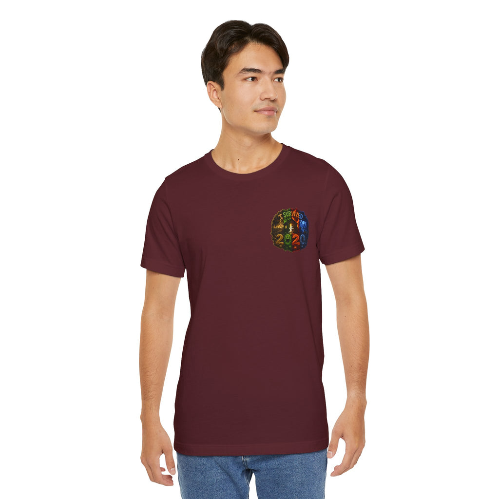 I Survived 2020 — "No Signal" Test Pattern Tee Alien Broadcast Finale Summer Premiere Unisex Jersey Short Sleeve Tee