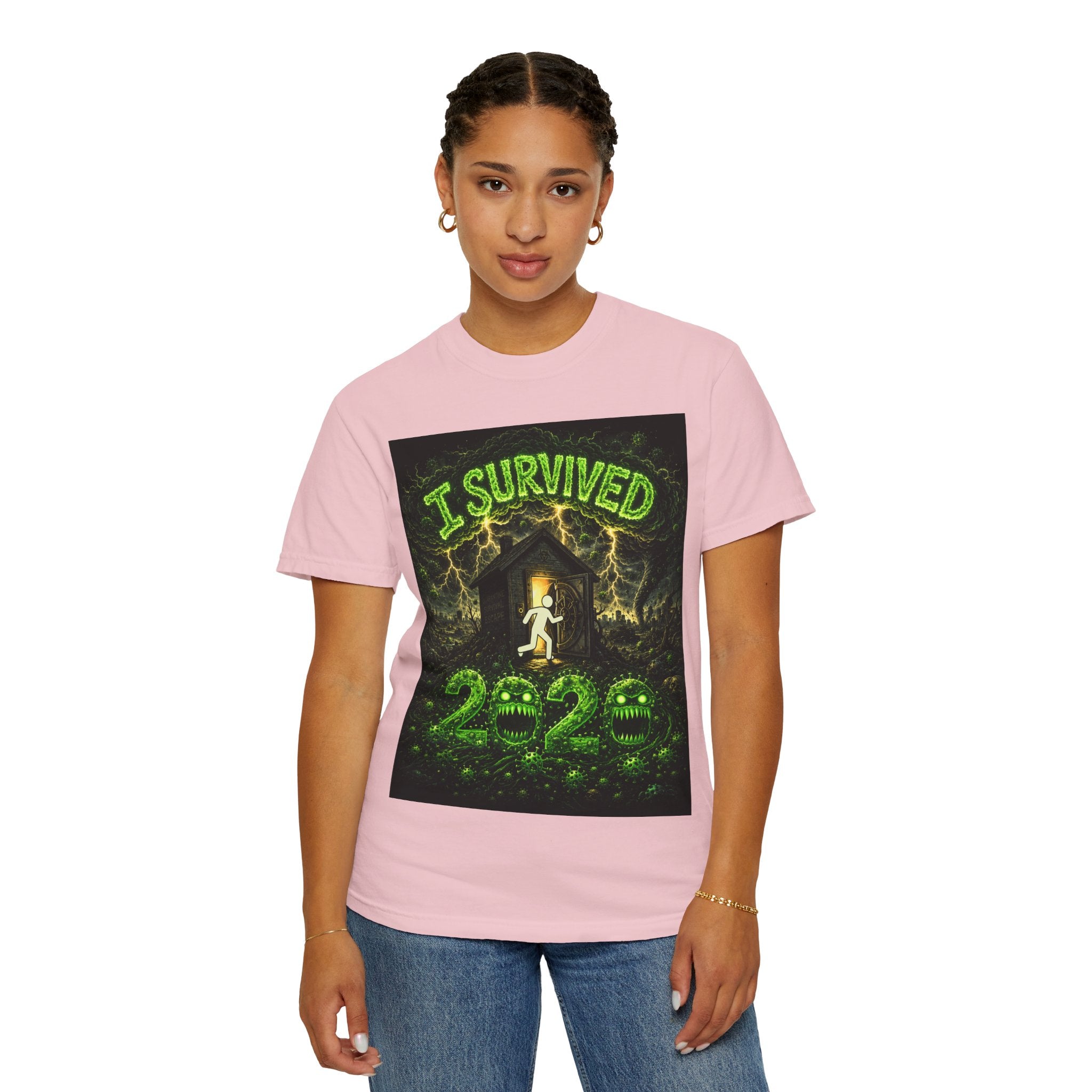 I Survived 2020 — S1:E3 "The Jab!" | Pandemic Edition Unisex Garment-Dyed T-shirt