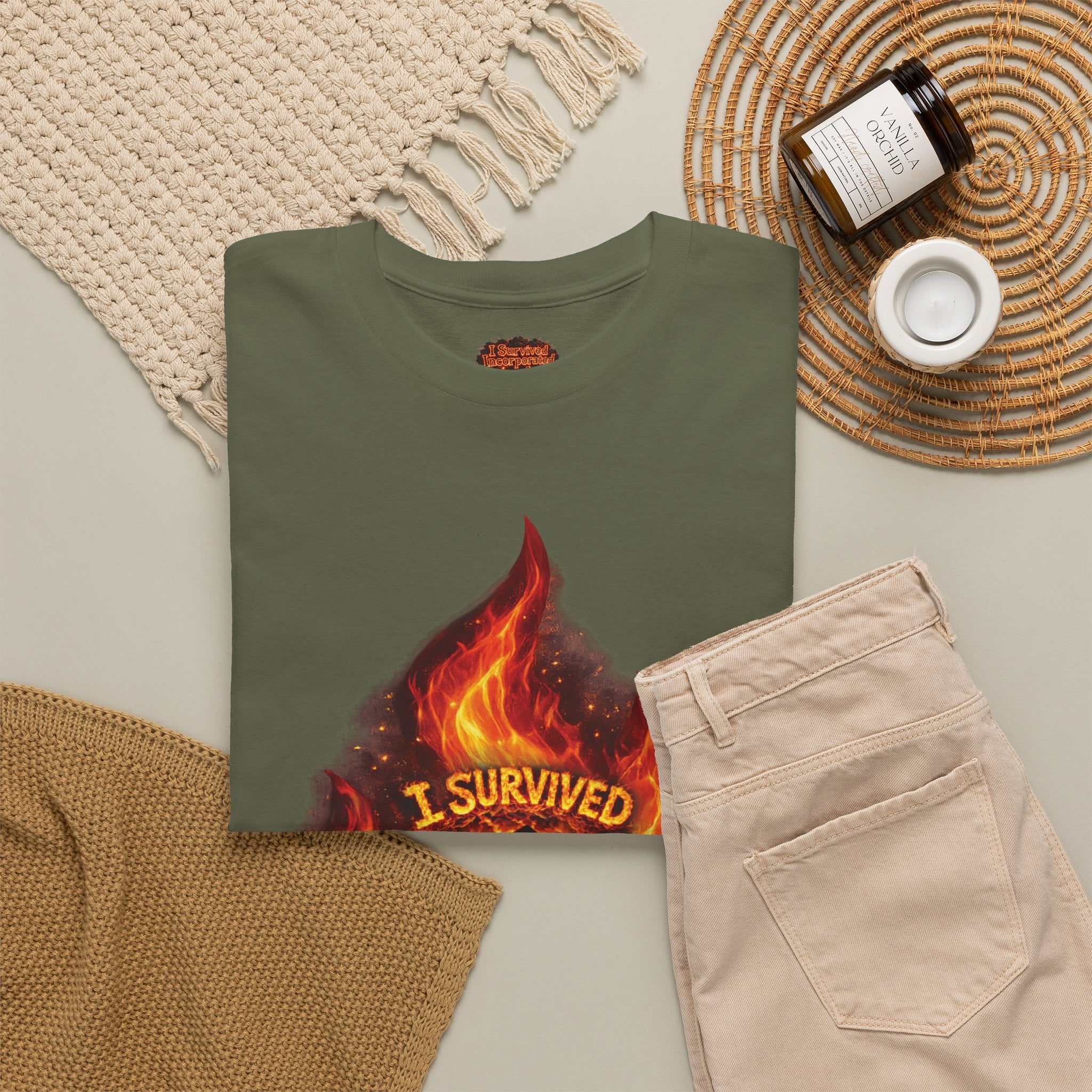 I Survived 2020 — Director's Cut S2:E3 "The California Wildfires" | Wildfire Edition Memorial Unisex Heavy Cotton Tee (SPECIAL EDITION)