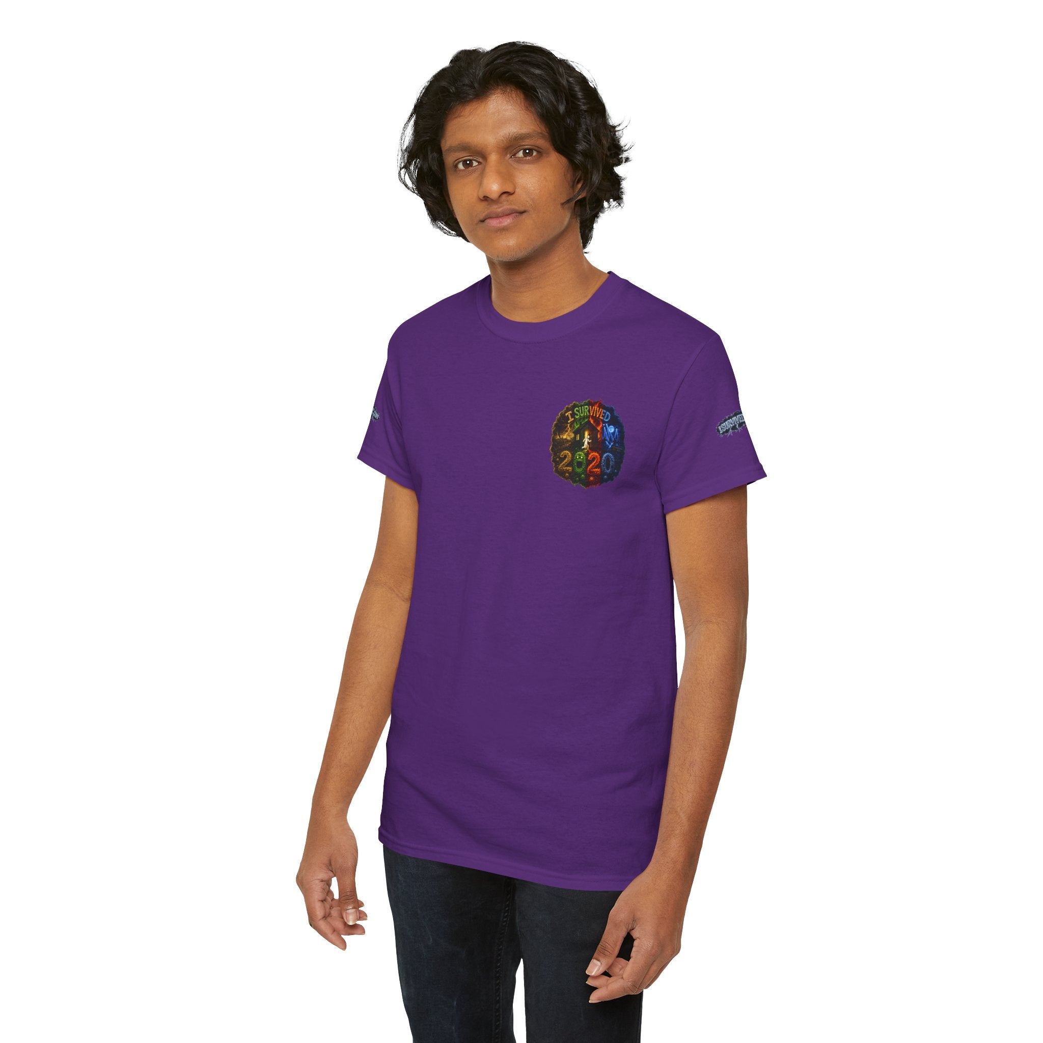 I Survived 2020 — "No Signal" Test Pattern Tee Alien Broadcast Finale Special Edition Summer Premiere Unisex Heavy Cotton Tee