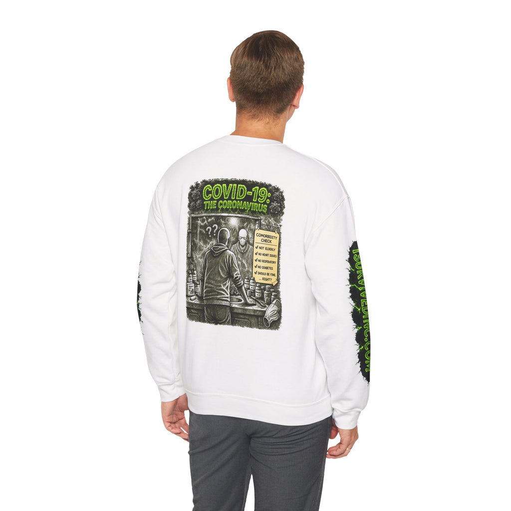 I Survived 2020 — PANDEMIC S1:E1: "COVID-19: The Coronavirus" Unisex Heavy Blend™ Crewneck Sweatshirt