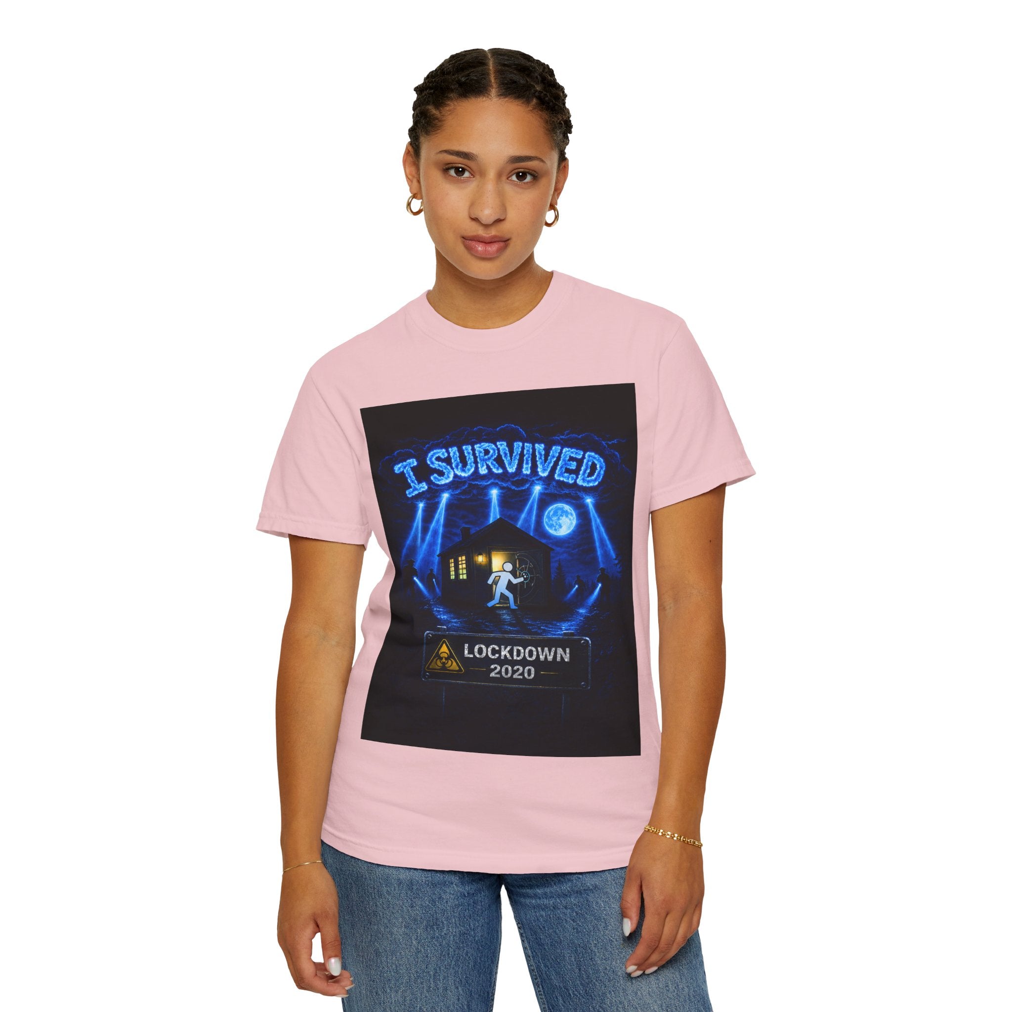 I Survived 2020 — LOCKDOWN S3:E3: "Remote Schooling" Unisex Garment-Dyed T-shirt