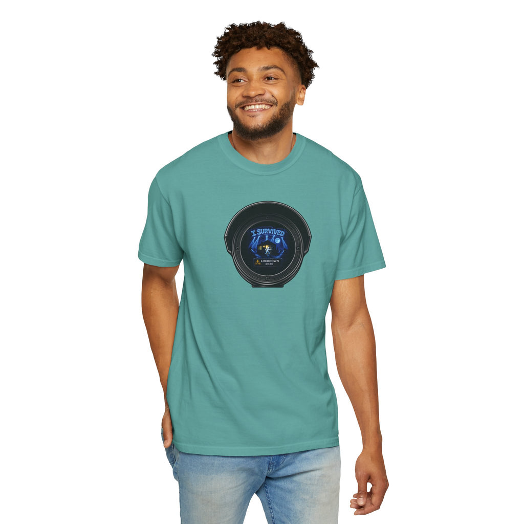 I Survived 2020 —  LOCKDOWN S3:E3: Director's Cut "Remote Schooling" Unisex Garment-Dyed T-shirt