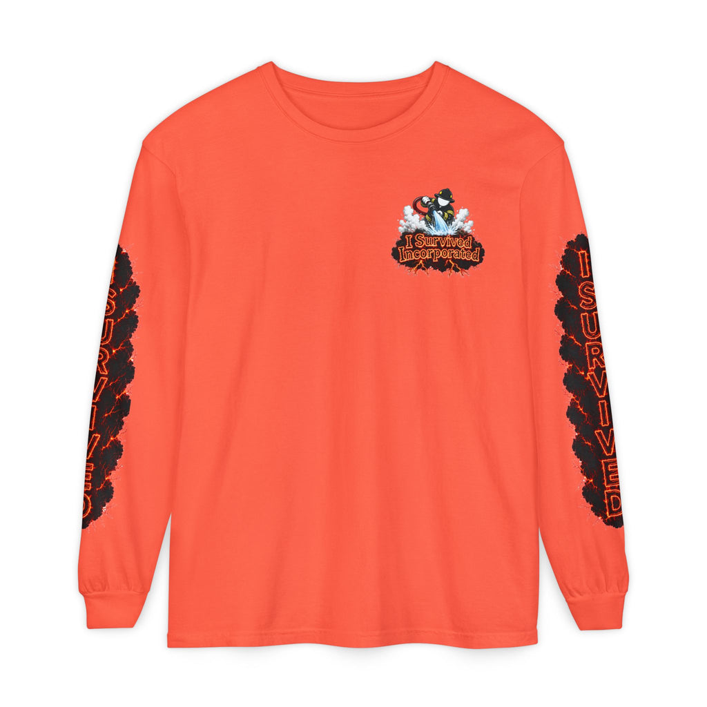 I Survived 2020 — "Please Stand By" Test Pattern Tee Special Edition Wildfire Signal Edition Summer Premiere Unisex Garment-Dyed Long Sleeve T-Shirt