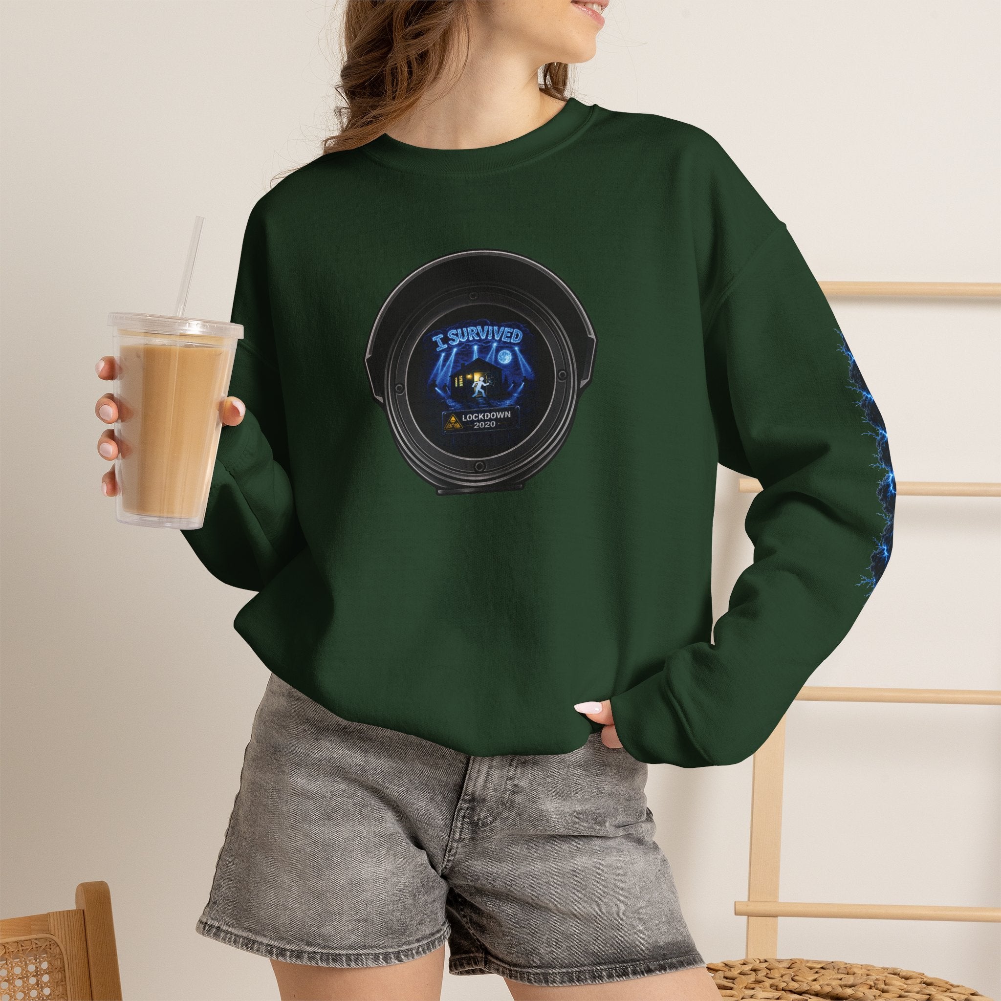 I Survived 2020 — LOCKDOWN S3:E2: Director's Cut Special Edition "Dating Under Lockdown" Unisex Heavy Blend™ Crewneck Sweatshirt