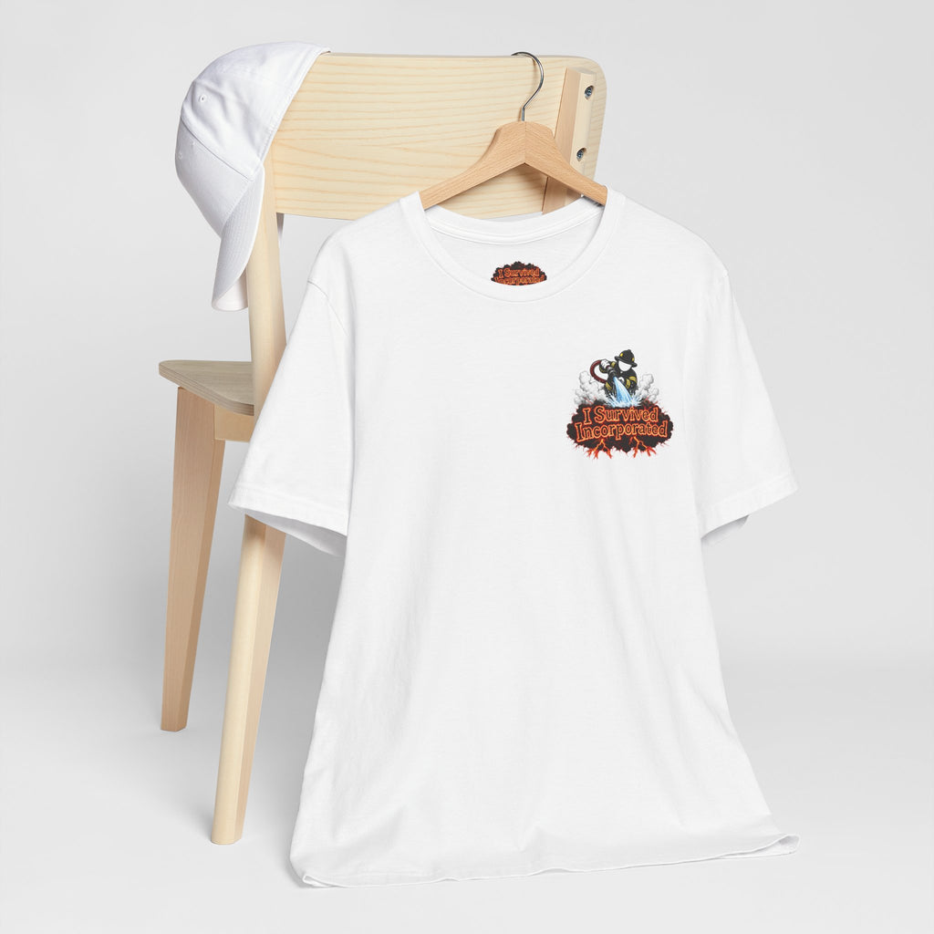 I Survived 2020 — "Please Stand By" Test Pattern Tee Wildfire Signal Edition Summer Premiere Unisex Jersey Short Sleeve Tee