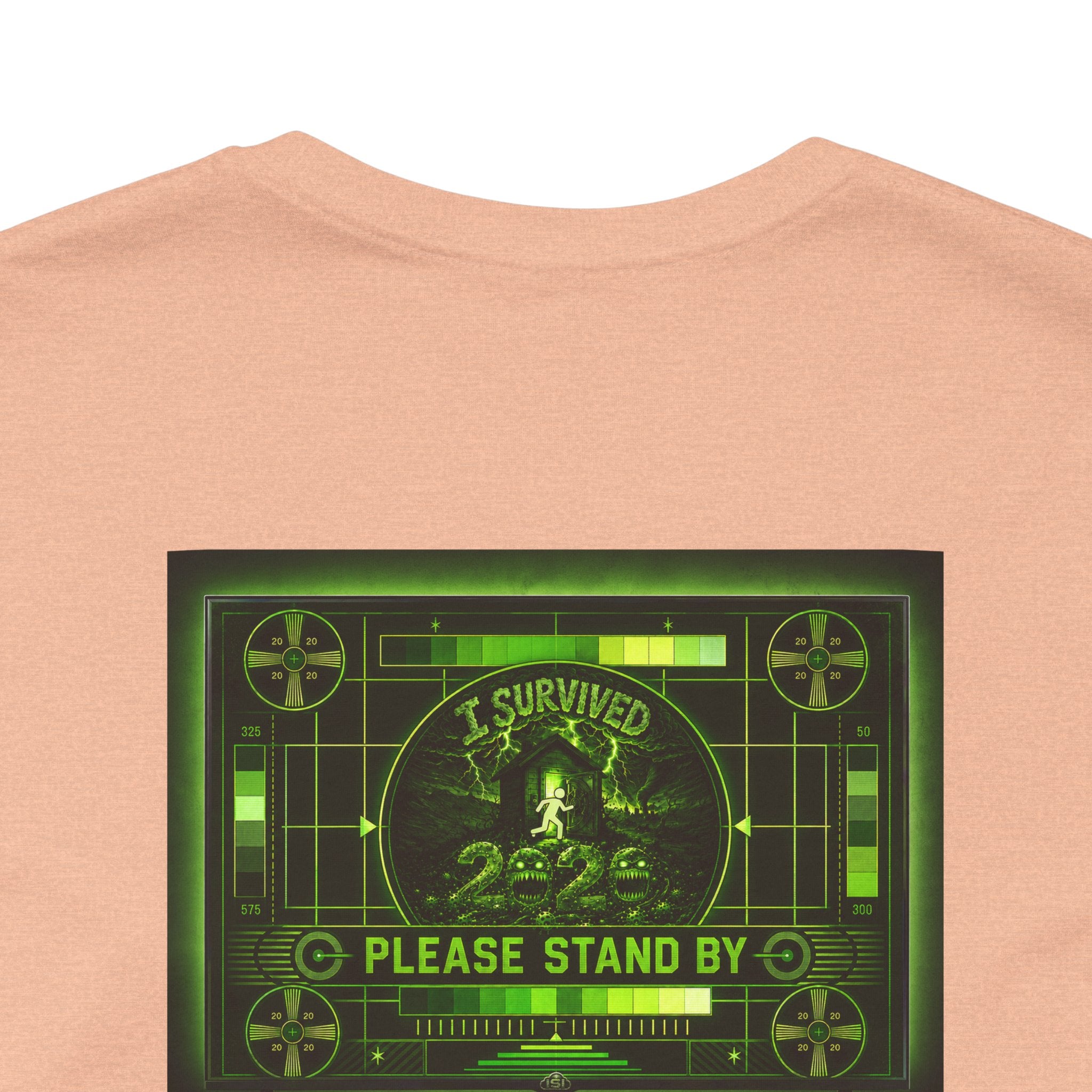 I Survived 2020 — "Please Stand By" Test Pattern Toxic Signal Tee Summer Premiere Unisex Jersey Short Sleeve Tee