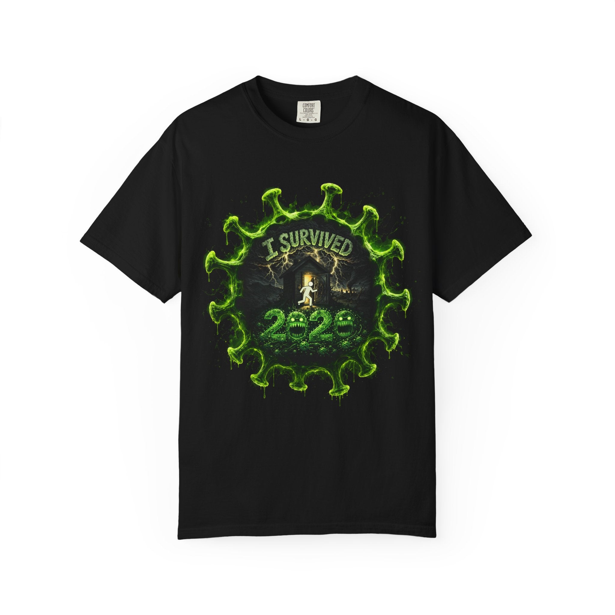 I Survived 2020 — Director's Cut S1:E1 "COVID-19: The Coronavirus" | Pandemic Edition Unisex Garment-Dyed T-shirt
