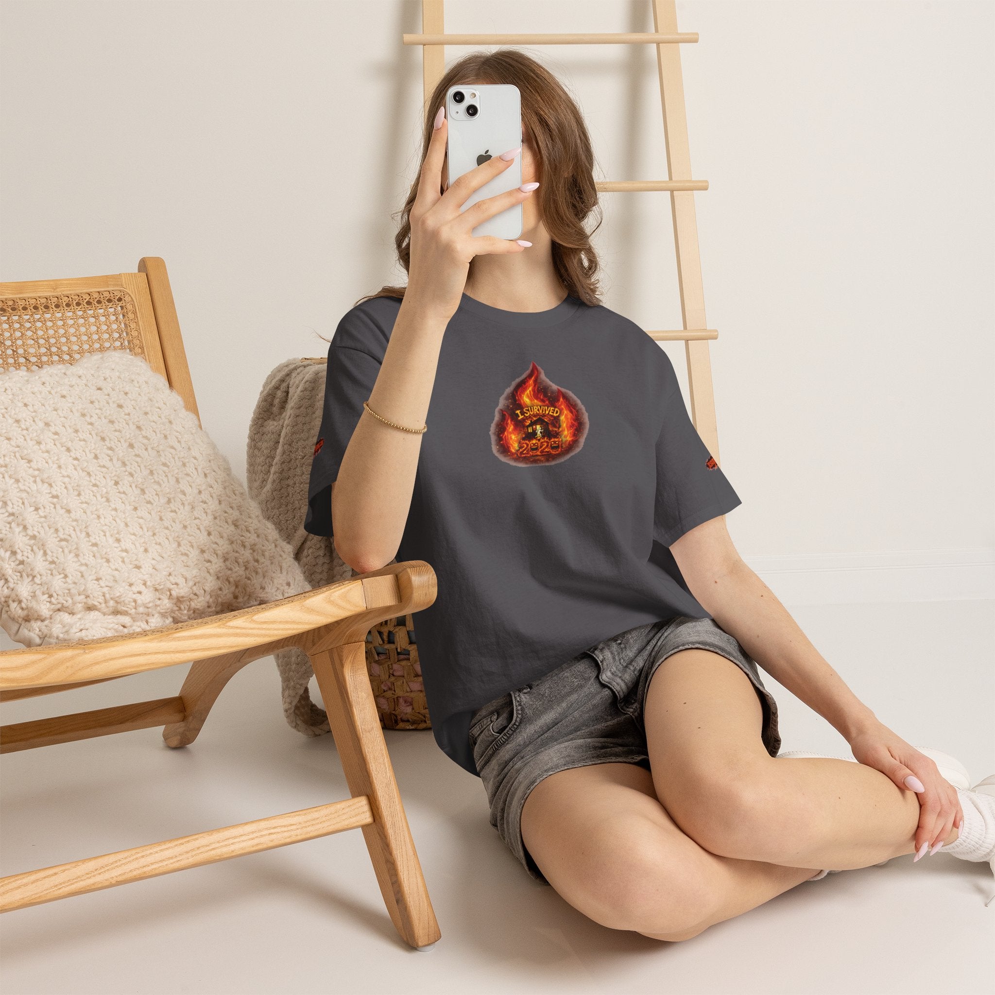I Survived 2020 — WILDFIRES S2:E3: Director's Cut Special Edition "The California Wildfires" Memorial Unisex Heavy Cotton Tee