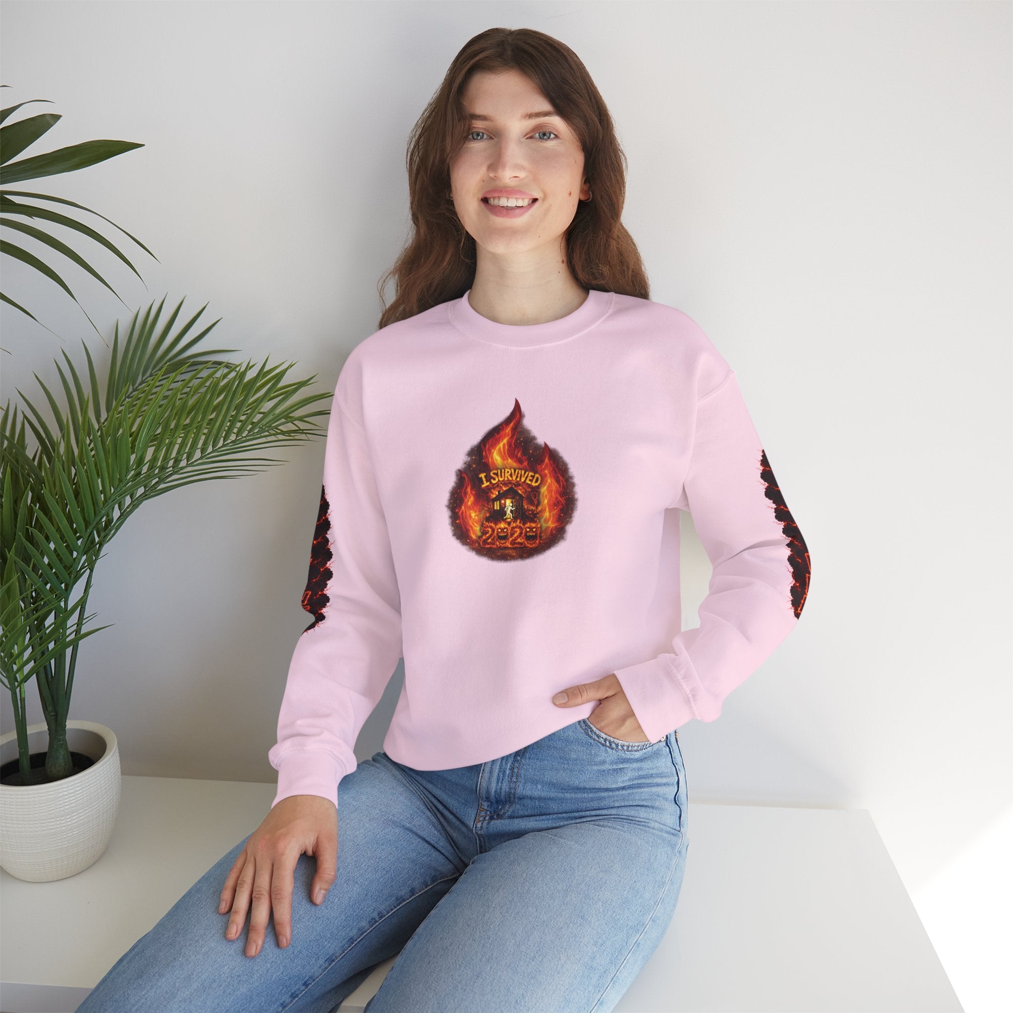 I Survived 2020 — WILDFIRES S2:E3: Director's Cut "The California Wildfires" Memorial Unisex Heavy Blend™ Crewneck Sweatshirt