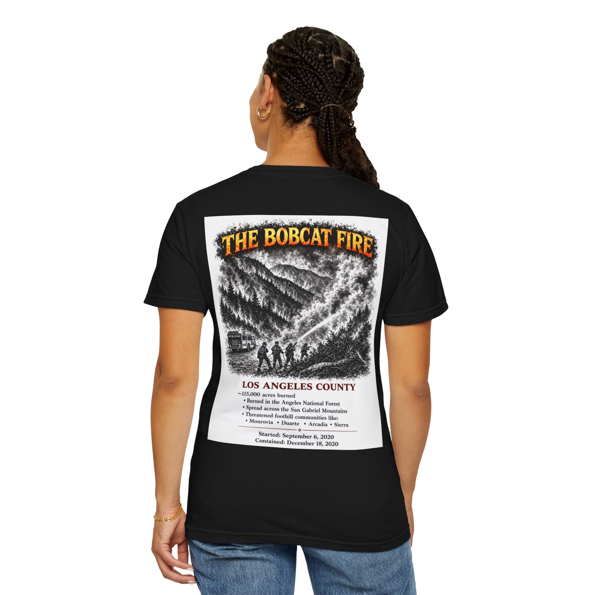 I Survived 2020 — S2:E2 "The Bobcat Fire" | Wildfire Edition Memorial Unisex Garment-Dyed T-shirt