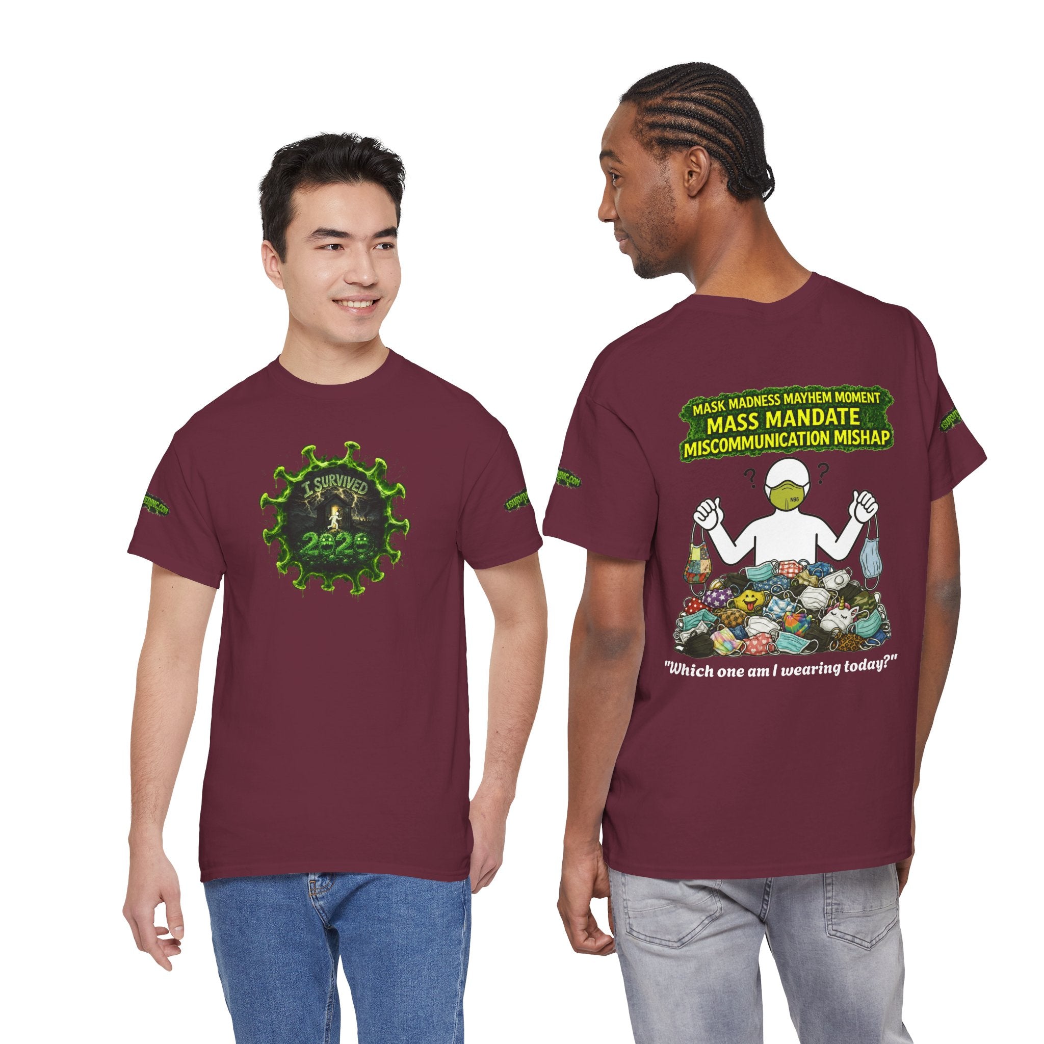 I Survived 2020 — PANDEMIC S1:E4: Director's Cut Special Edition "Mask Madness" Unisex Heavy Cotton Tee