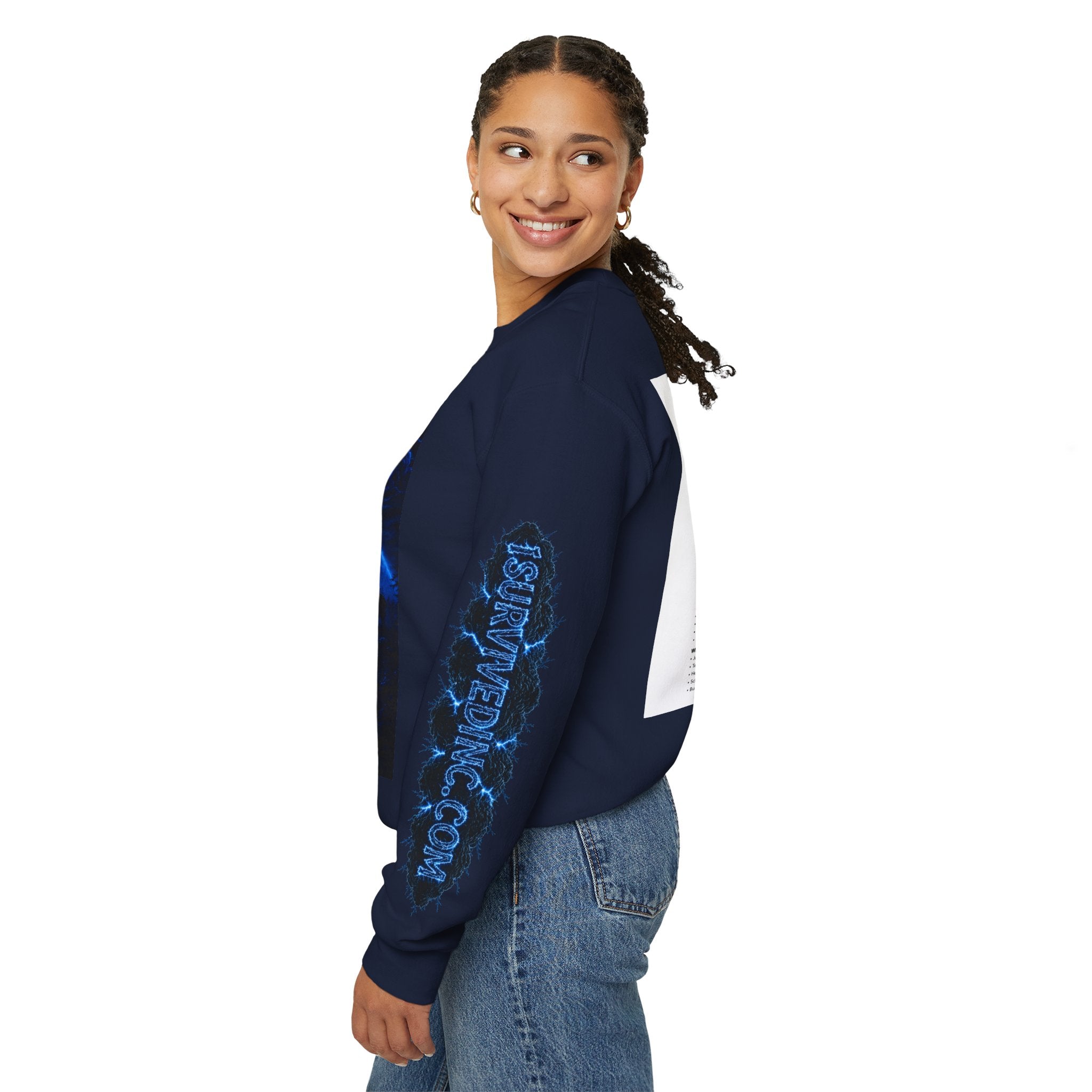 I Survived 2020 — S3:E3 "Remote Schooling" | Lockdown Edition Documentary Unisex Heavy Blend™ Crewneck Sweatshirt