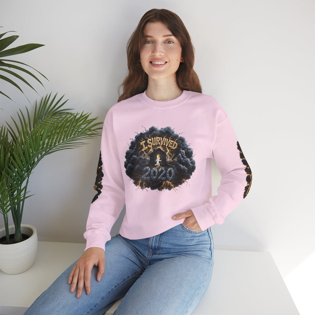I Survived 2020 — Director's Cut Original Design Teaser Tee | Season 1 Premiere Drop Unisex Heavy Blend™ Crewneck Sweatshirt (SPECIAL EDITION)