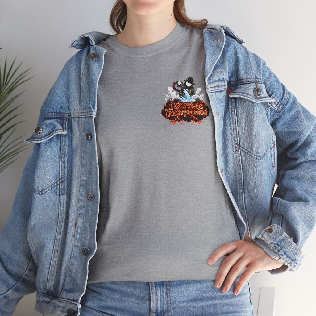 I Survived 2020 — "Please Stand By" Test Pattern Tee Wildfire Signal Edition Summer Premiere Unisex Heavy Cotton Tee