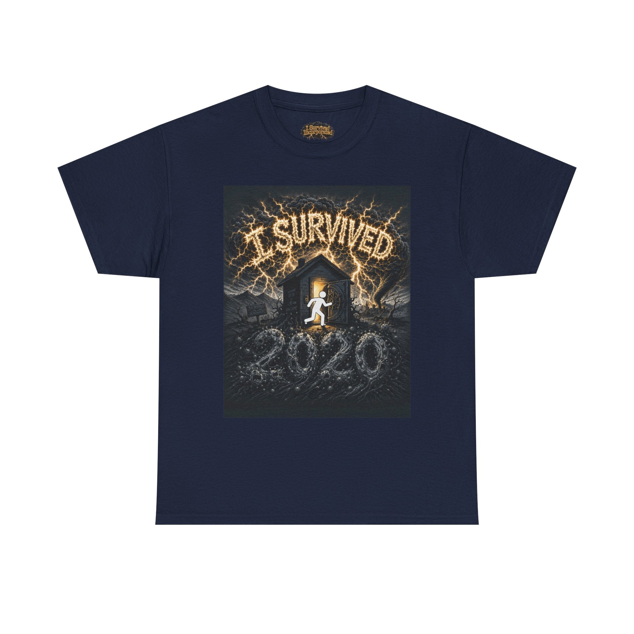 I Survived 2020 — Original Design Teaser Tee | Season 1 Premiere Drop Unisex Heavy Cotton Tee