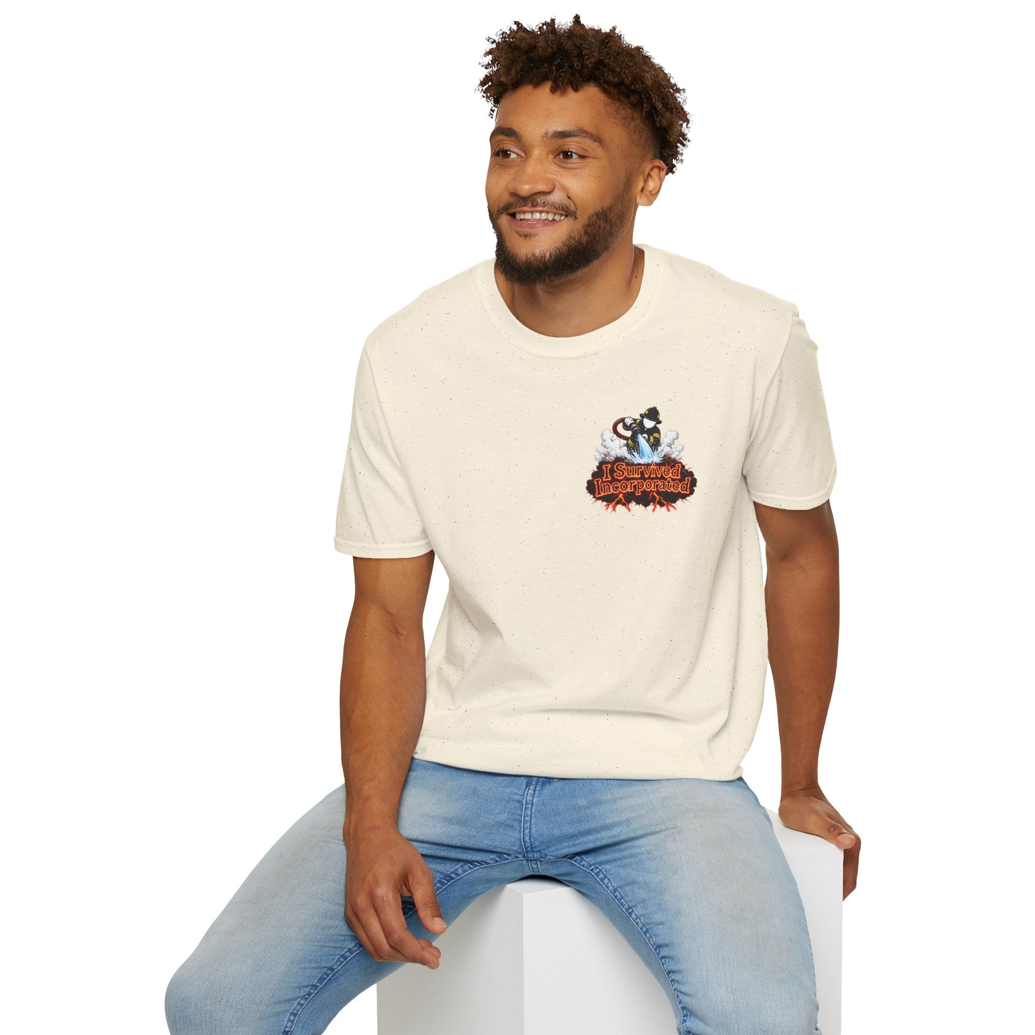 I Survived 2020 — "Please Stand By" Test Pattern Tee Wildfire Signal Edition Summer Premiere Unisex Softstyle T-Shirt
