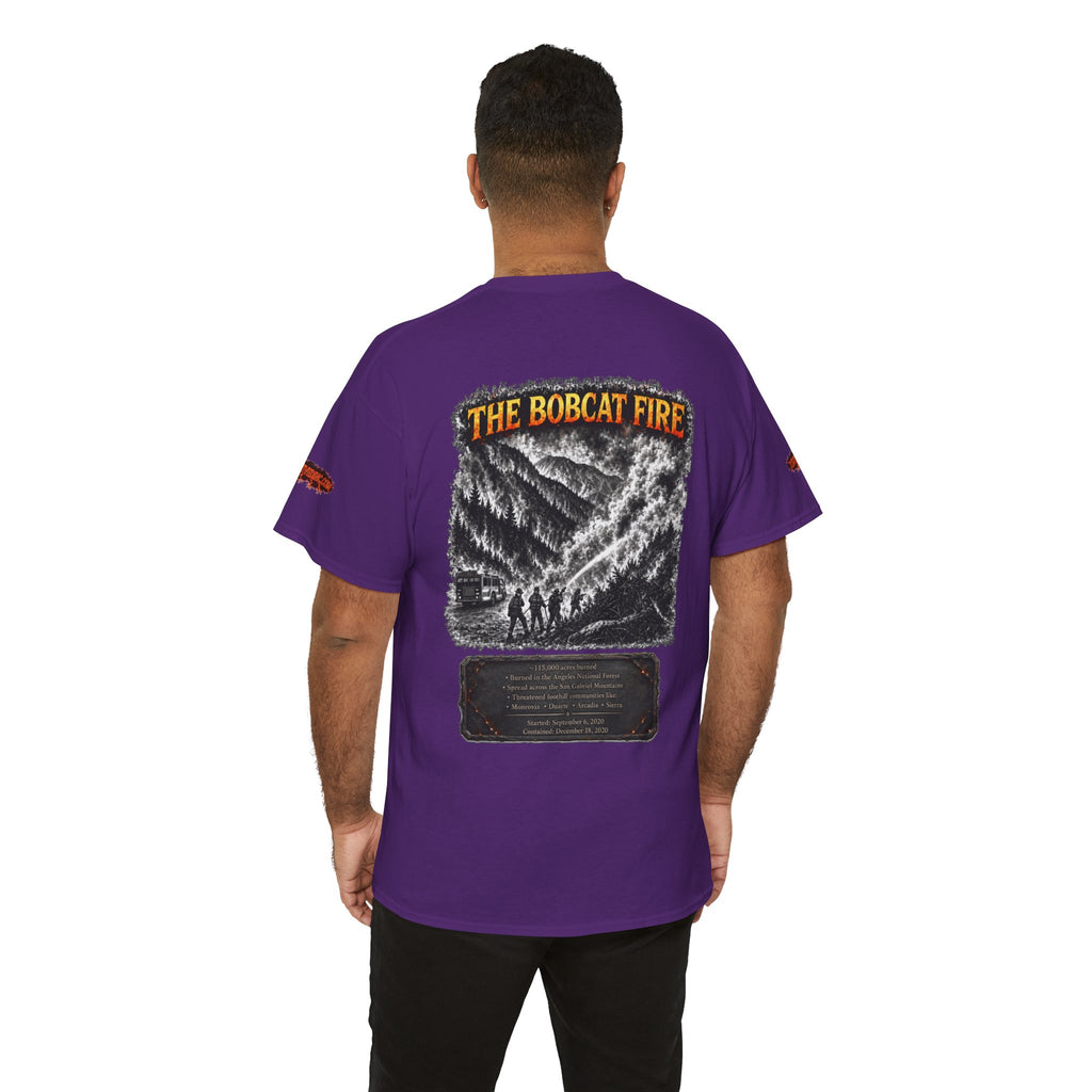 I Survived 2020 — WILDFIRES S2:E2: Director's Cut Special Edition "The Bobcat Fire" Memorial Unisex Heavy Cotton Tee