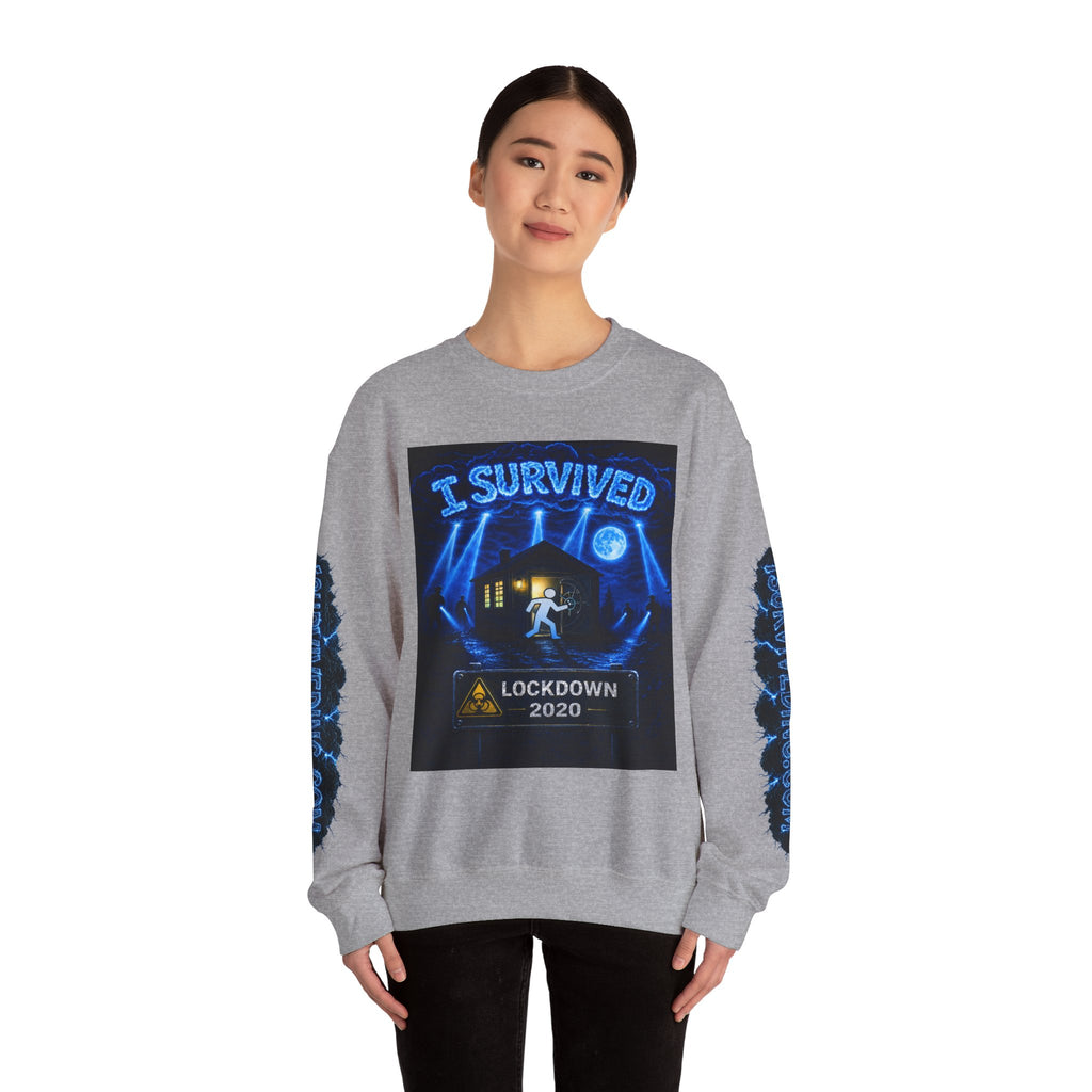 I Survived 2020 — S3:E3 "Remote Schooling" | Lockdown Edition Documentary Unisex Heavy Blend™ Crewneck Sweatshirt