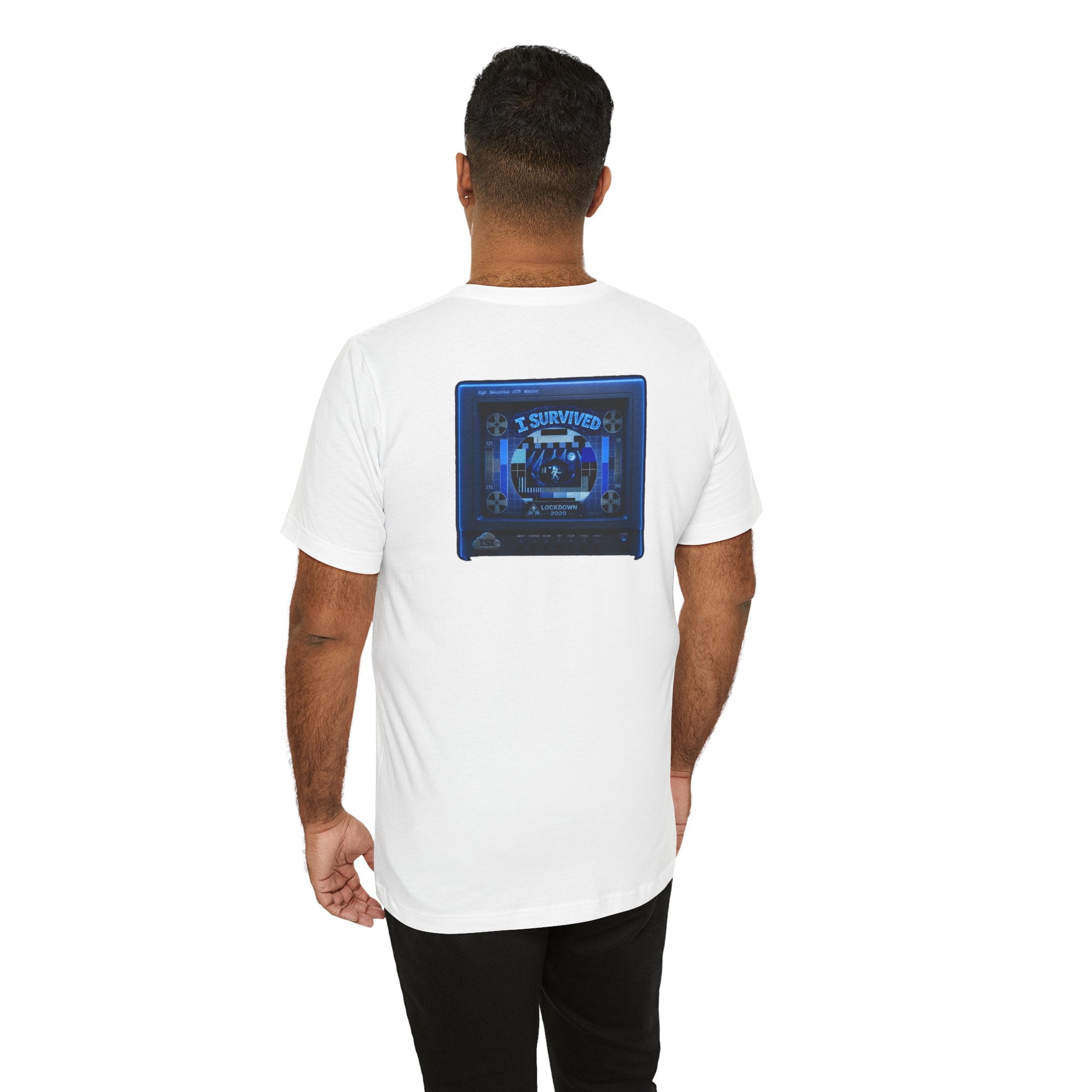 I Survived 2020 — "Please Stand By" Test Pattern Tee Lockdown Summer Exclusive Unisex Jersey Short Sleeve Tee