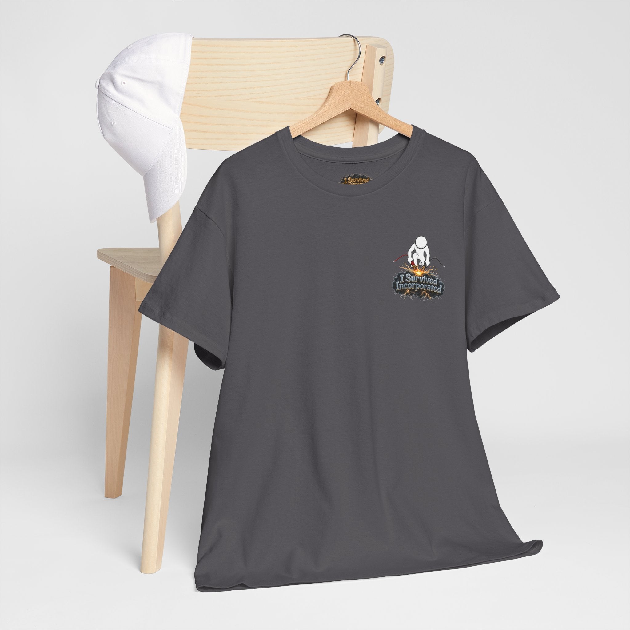 I Survived 2020 — "Please Stand By" Test Pattern Tee Summer Premier Unisex Heavy Cotton Tee
