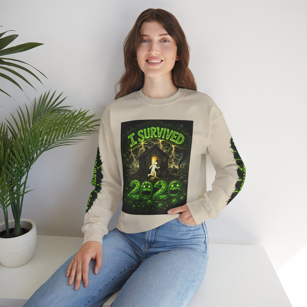 I Survived 2020 — PANDEMIC S1:E5: "Delivery Doomsday" Unisex Heavy Blend™ Crewneck Sweatshirt