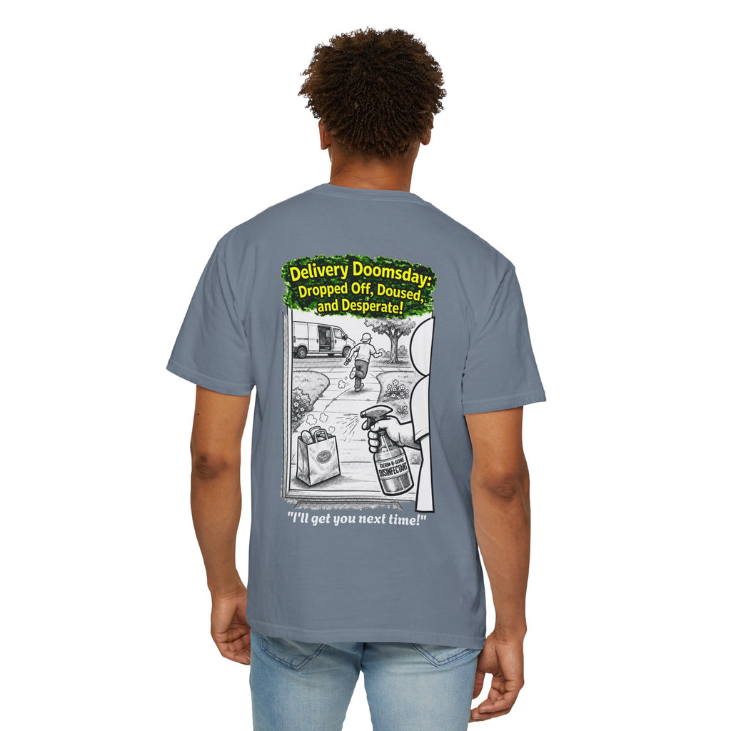 Sobreviví al 2020 — T1:E5 "Apocalipsis de Entregas" | Camiseta unisex teñida de edición Pandemia