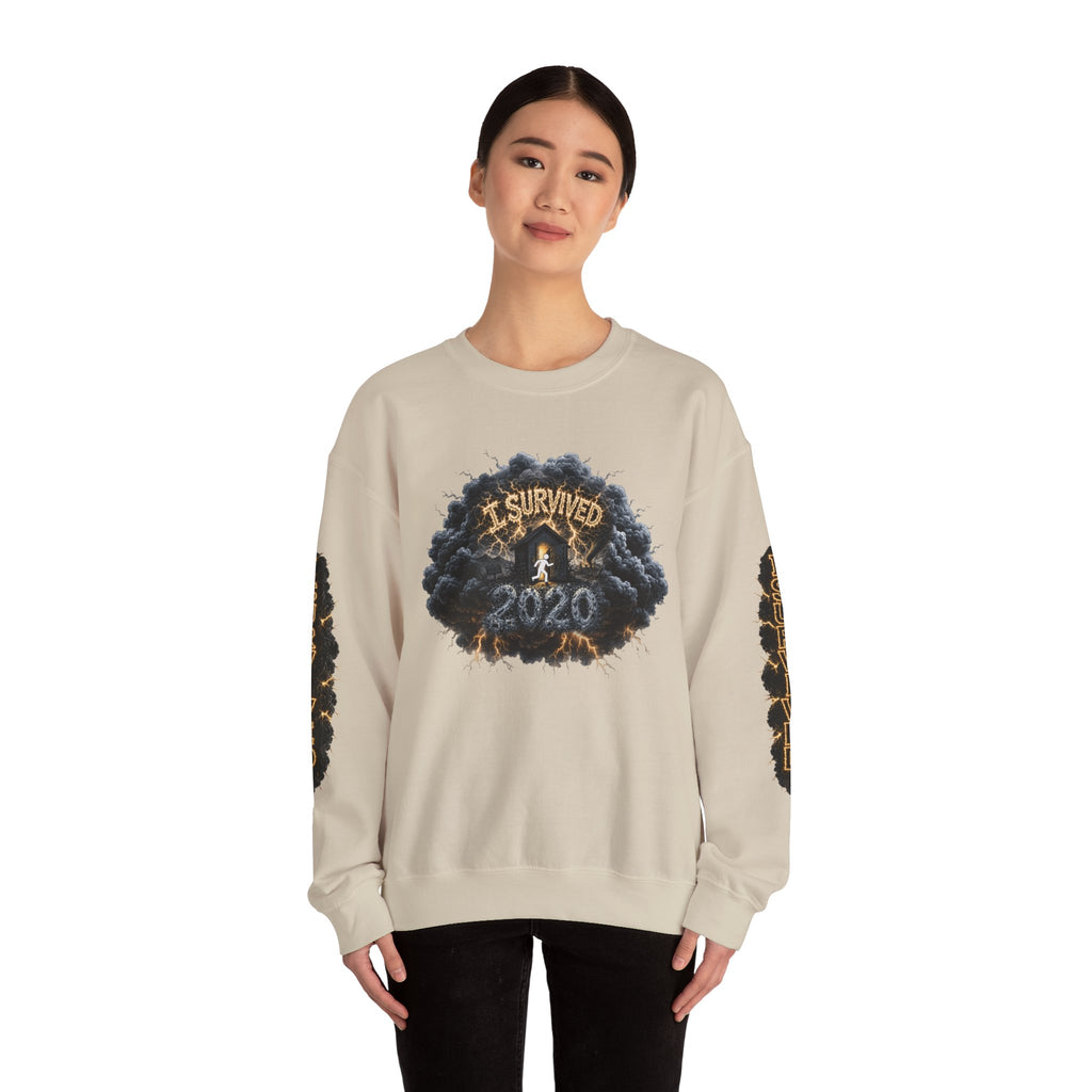 I Survived 2020 — Director's Cut Original Design Teaser Tee | Season 1 Premiere Drop Unisex Heavy Blend™ Crewneck Sweatshirt (SPECIAL EDITION)