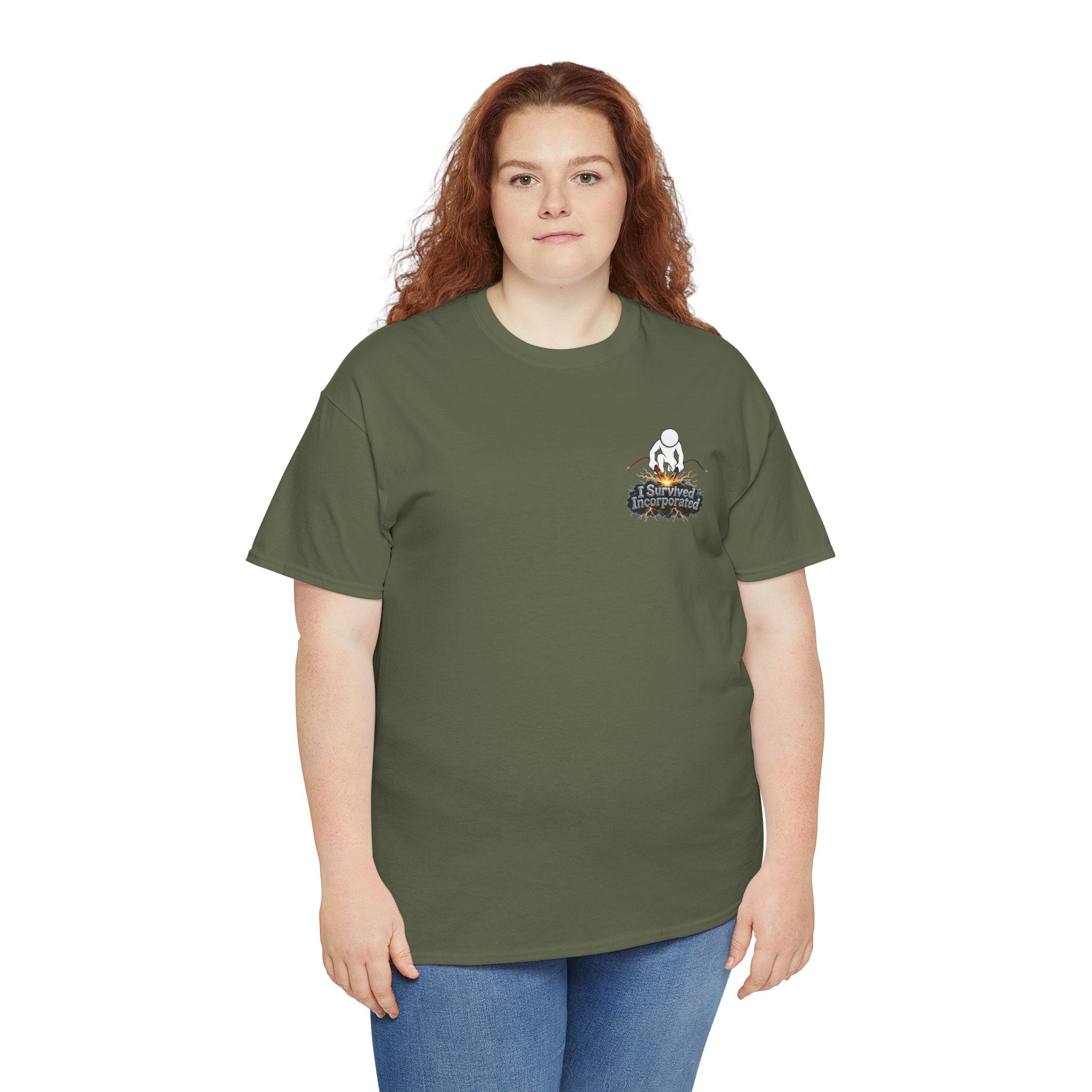 I Survived 2020 — "Please Stand By" Test Pattern Tee Summer Premier Unisex Heavy Cotton Tee