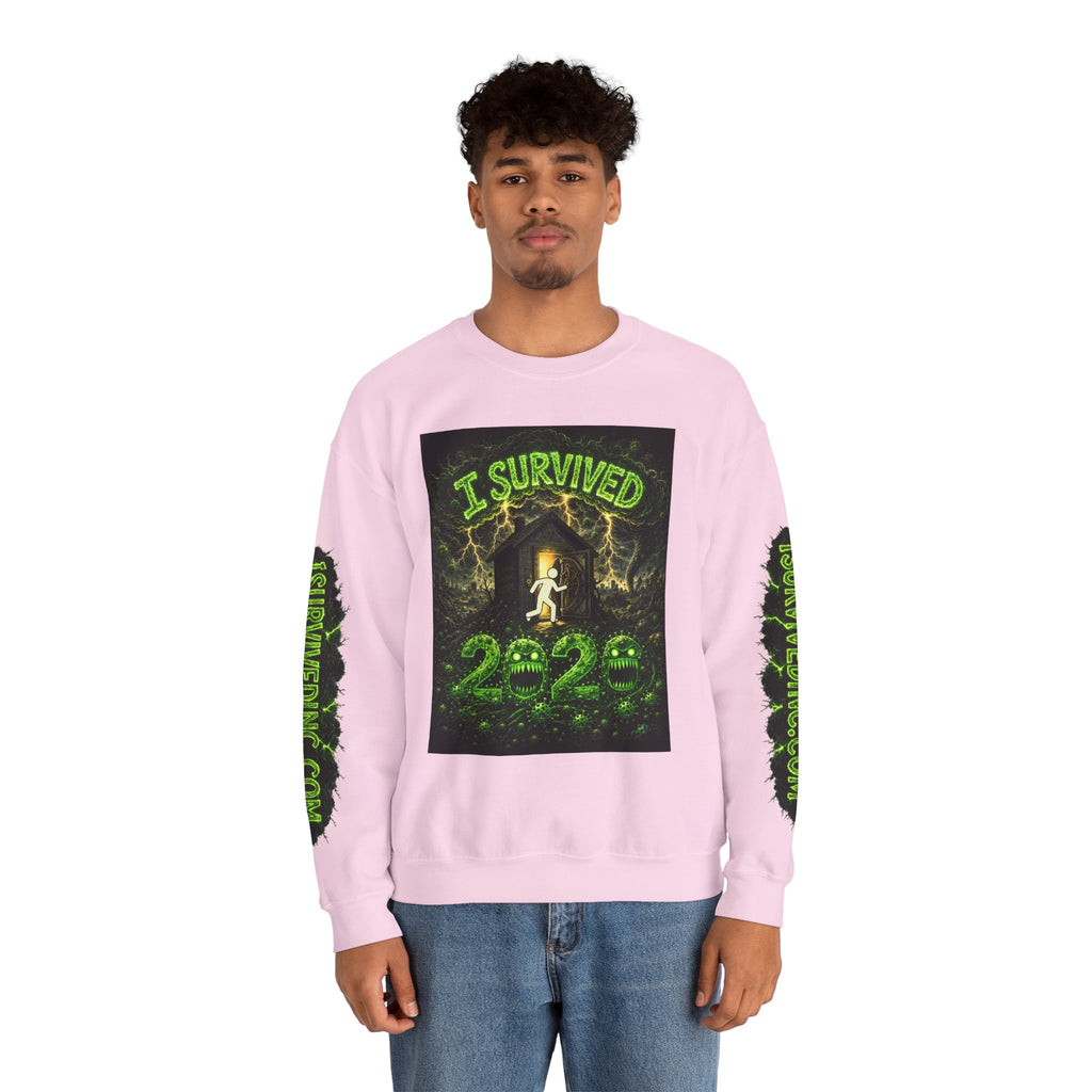 I Survived 2020 — PANDEMIC S1:E1: "COVID-19: The Coronavirus" Unisex Heavy Blend™ Crewneck Sweatshirt