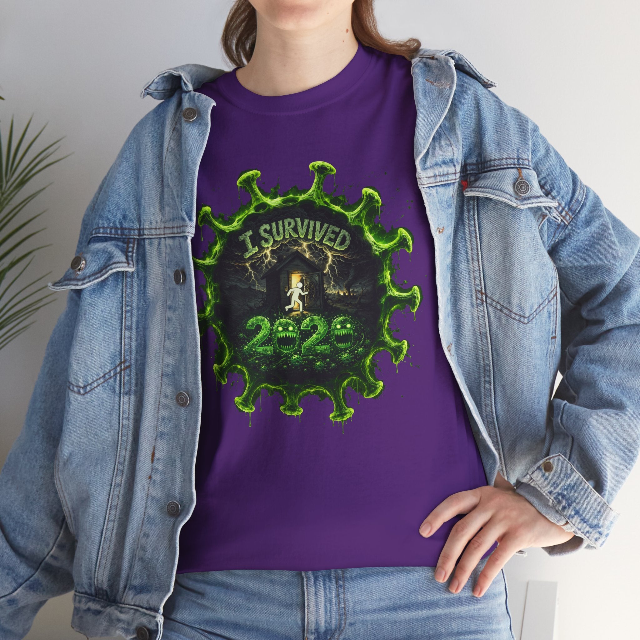 I Survived 2020 — Director's Cut S1:E1 "COVID-19: The Coronavirus" | Pandemic Edition Unisex Heavy Cotton Tee