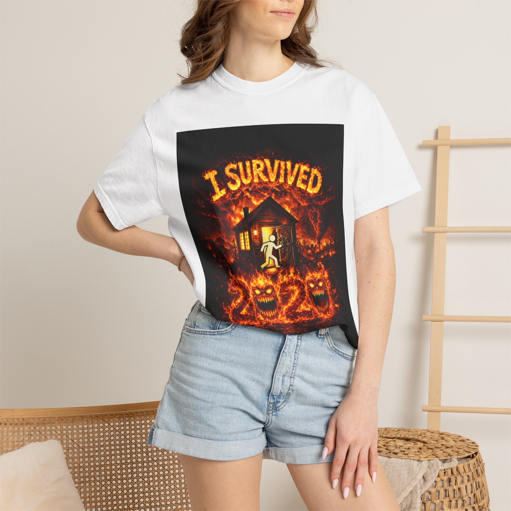 J'ai survécu à 2020 — S2:E3 "Les incendies de forêt en Californie" | T-shirt unisexe teint en plongée édition spéciale incendies de forêt