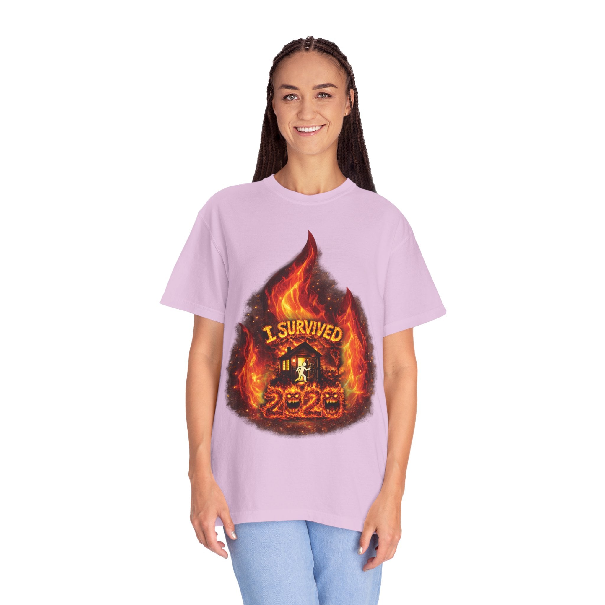 I Survived 2020 — Director's Cut S2:E4 "Western U.S. Wildfire Season" | Mid-Season Finale Pt. 1 | Wildfire Edition Memorial Unisex Garment-Dyed T-shirt