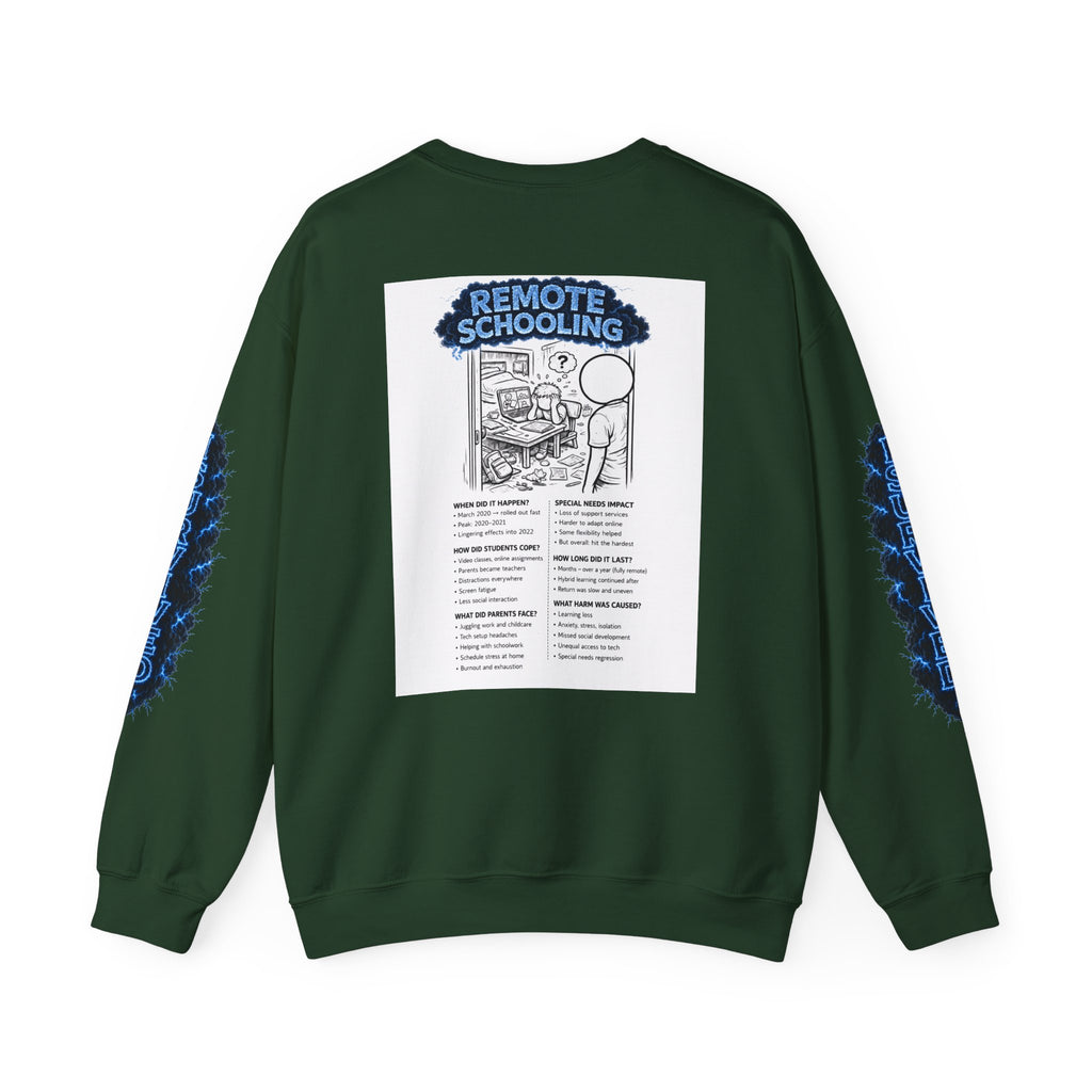 I Survived 2020 — Director's Cut S3:E3 "Remote Schooling" | Lockdown Edition Documentary Unisex Heavy Blend™ Crewneck Sweatshirt