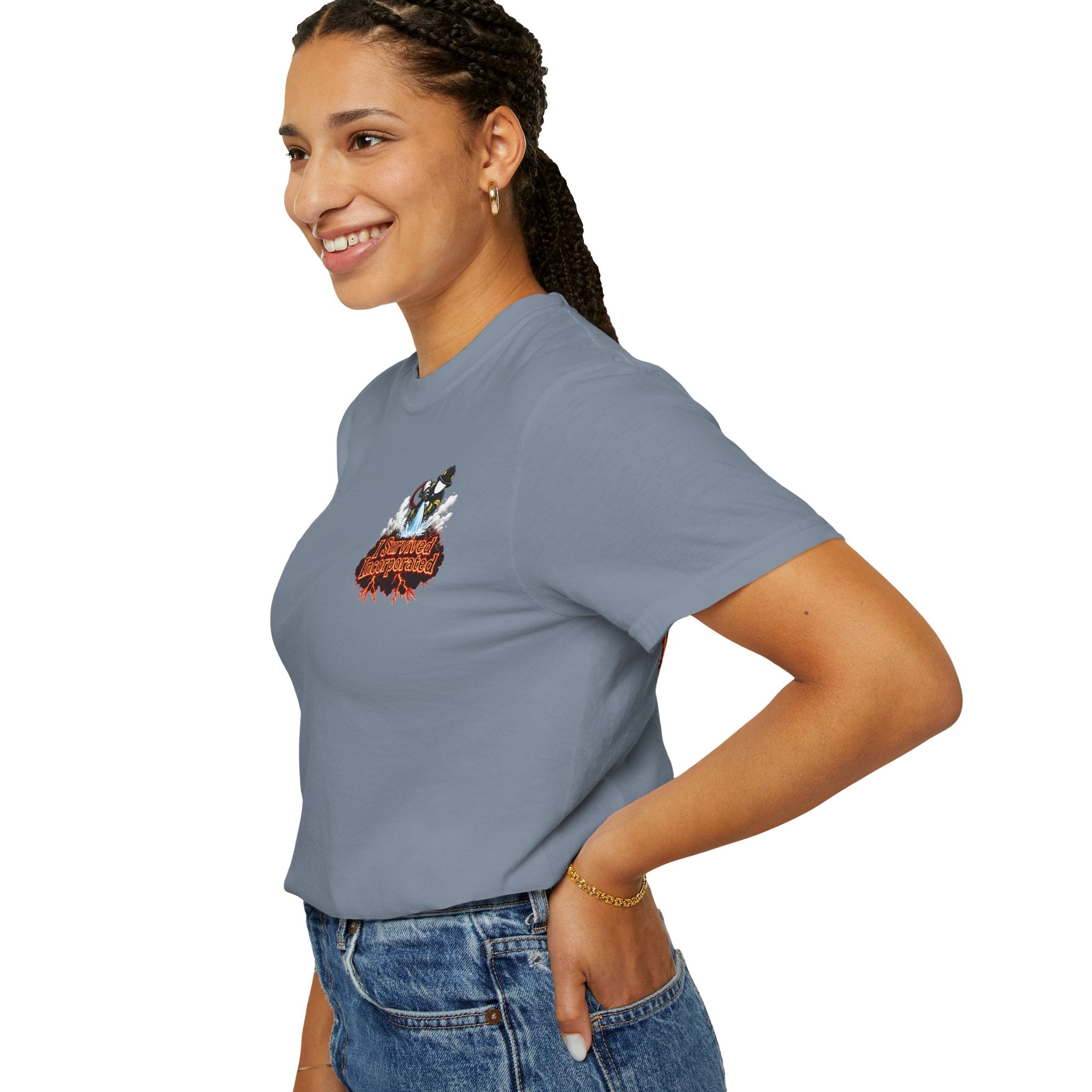 I Survived 2020 — "Please Stand By" Test Pattern Tee Wildfire Signal Edition Summer Premiere Unisex Garment-Dyed T-shirt