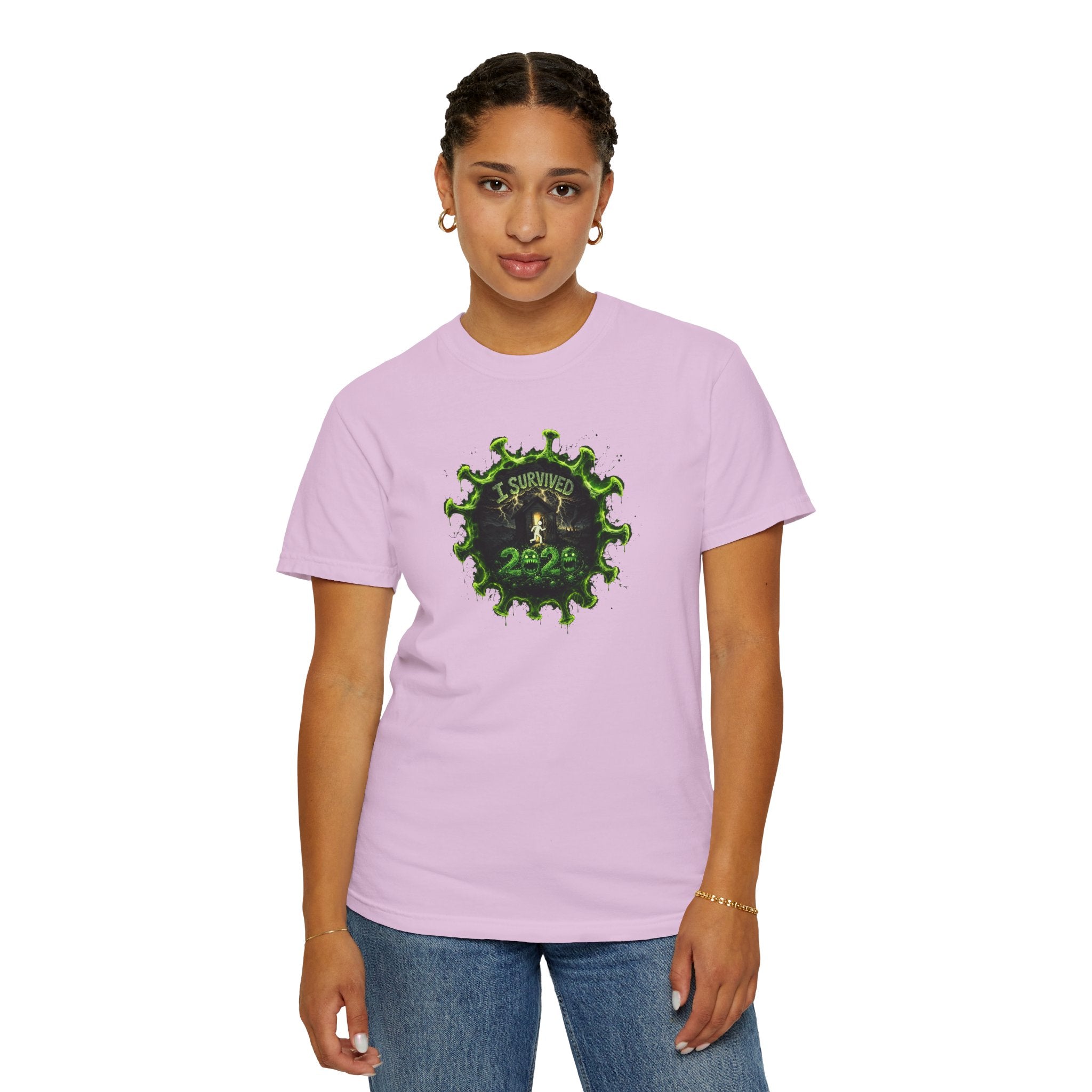 I Survived 2020 — PANDEMIC S1:E3: Director's Cut "The Jab!" Unisex Garment-Dyed T-shirt