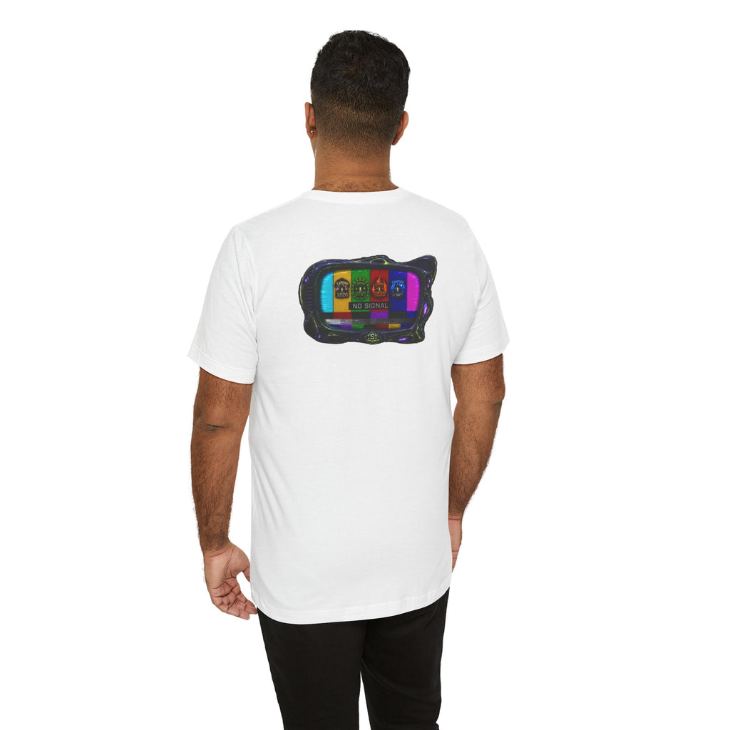 I Survived 2020 — "No Signal" Test Pattern Tee Alien Broadcast Finale Summer Premiere Unisex Jersey Short Sleeve Tee