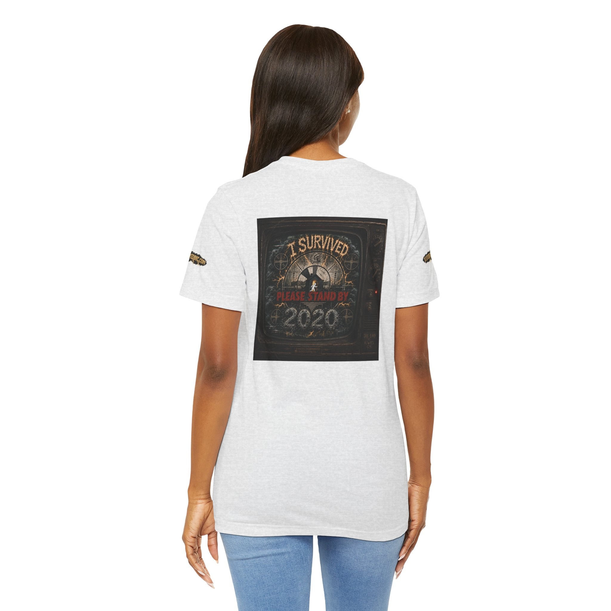 I Survived 2020 — "Please Stand By" Test Pattern Tee Special Edition Summer Premier Unisex Jersey Short Sleeve Tee