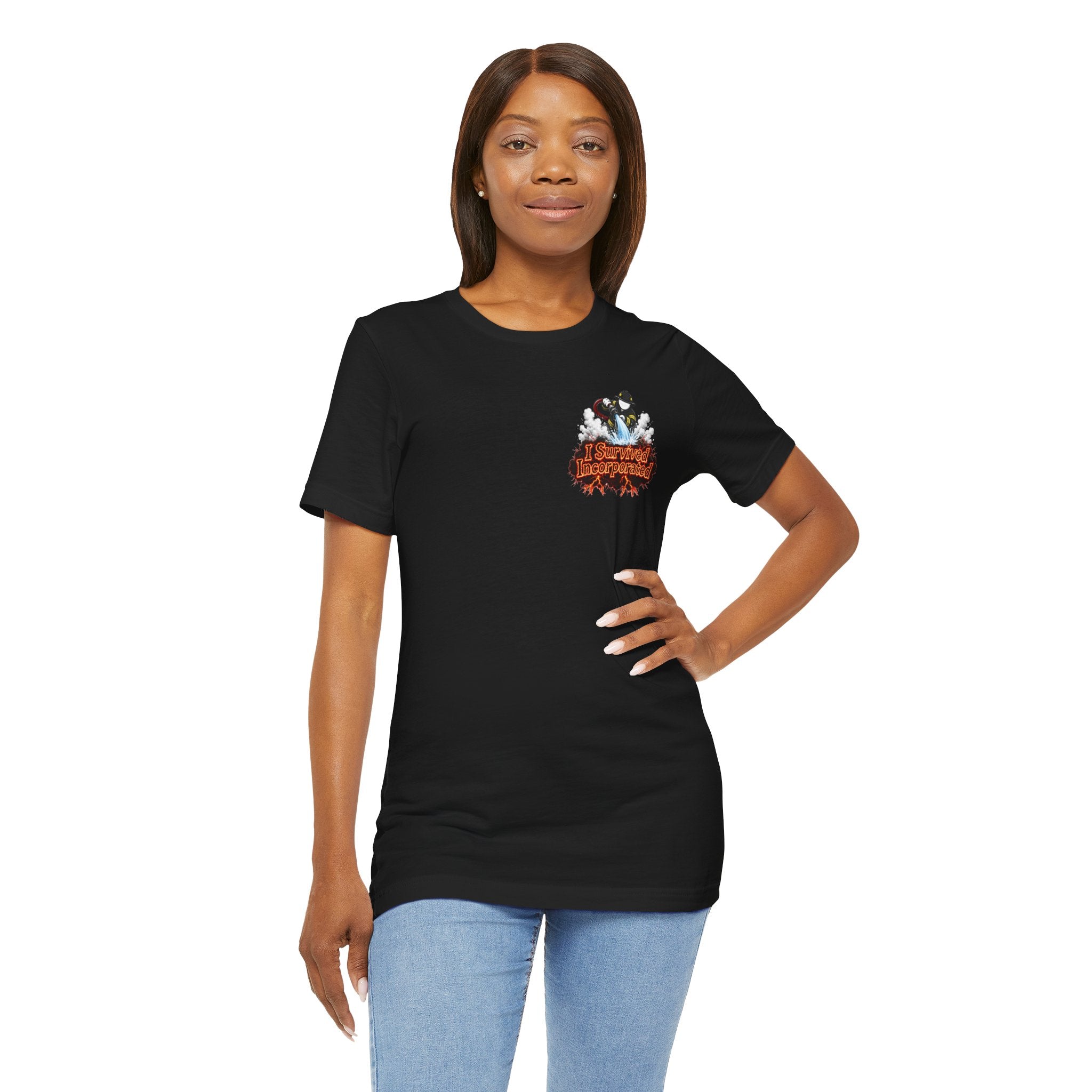 I Survived 2020 — "Please Stand By" Test Pattern Tee Wildfire Signal Edition Summer Premiere Unisex Jersey Short Sleeve Tee