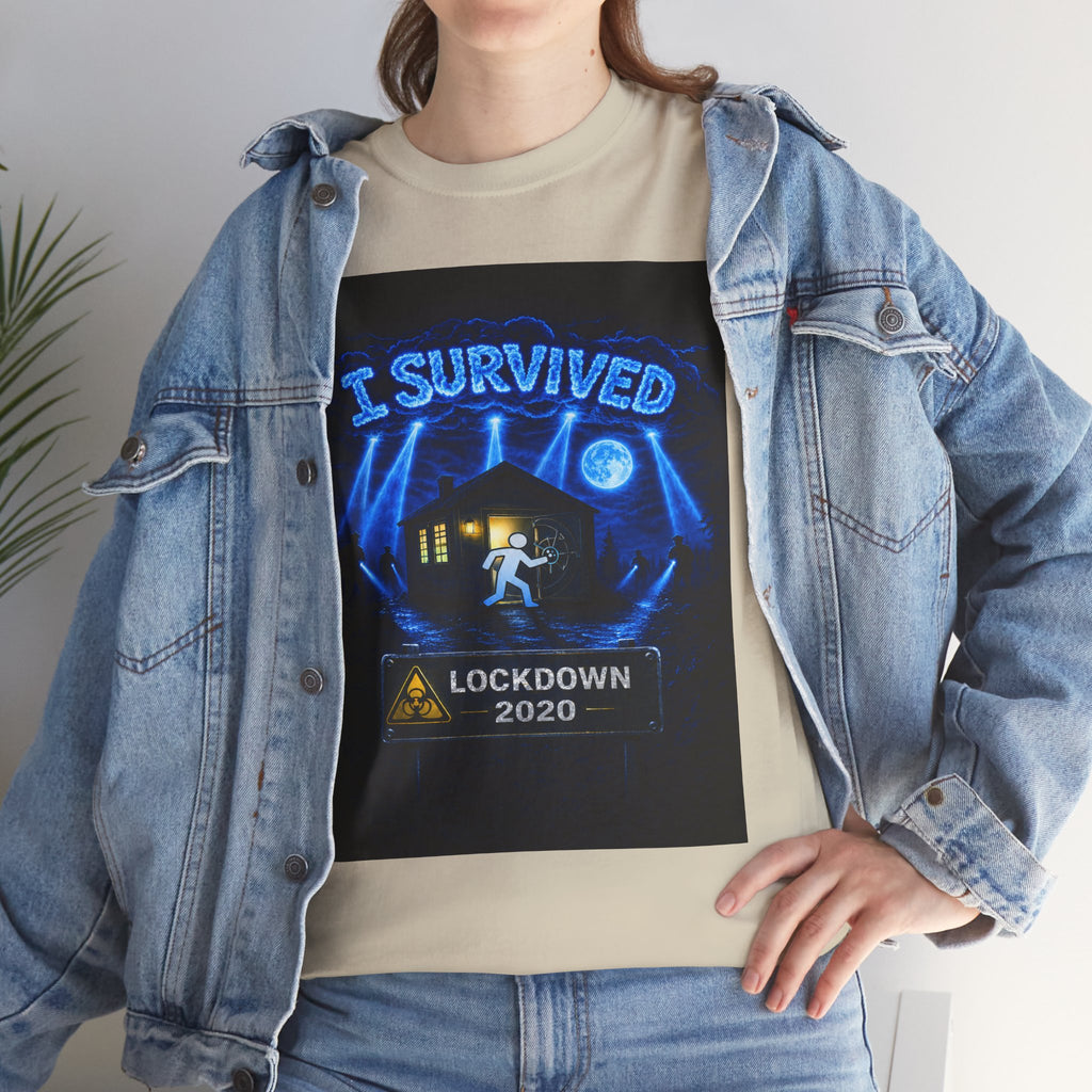 J'ai survécu à 2020 — S3:E1 « Quarantaine » | T-shirt unisexe en coton épais édition Confinement (ÉDITION SPÉCIALE)