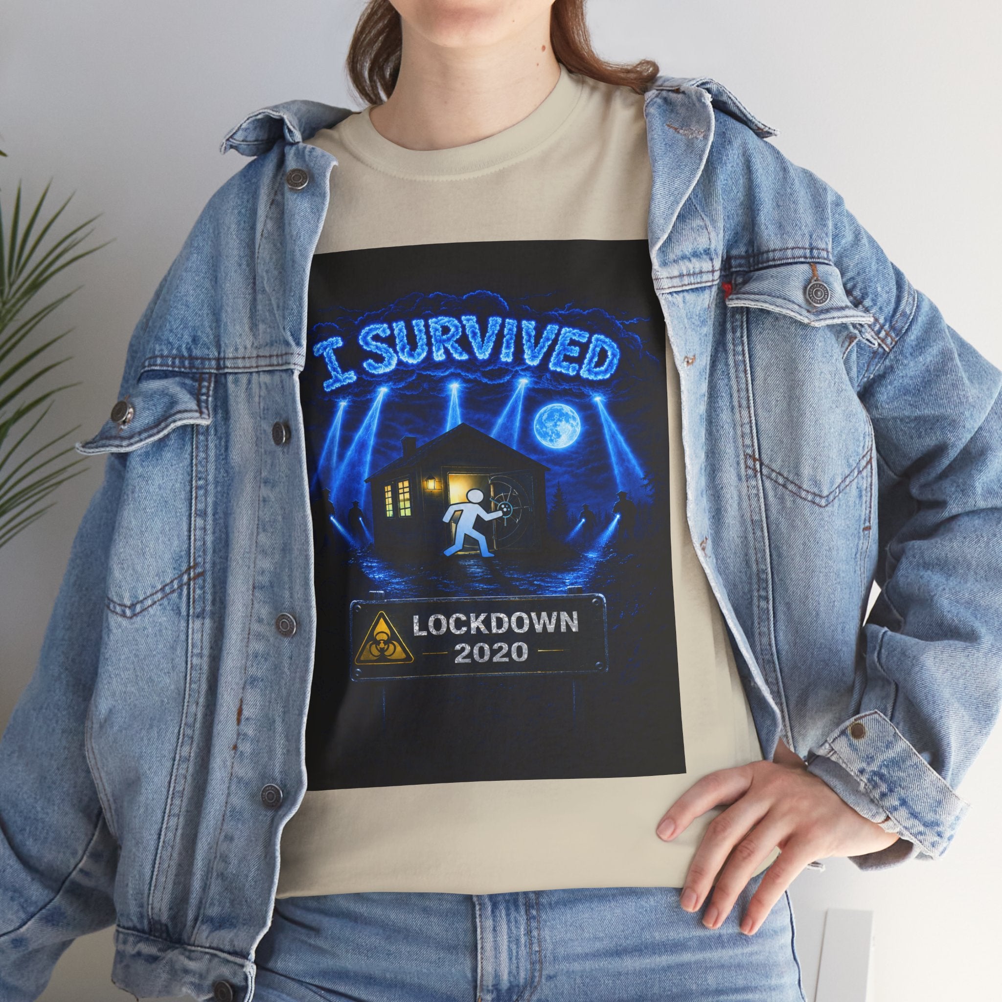 J'ai survécu à 2020 — S3:E1 « Quarantaine » | T-shirt unisexe en coton épais édition Confinement (ÉDITION SPÉCIALE)
