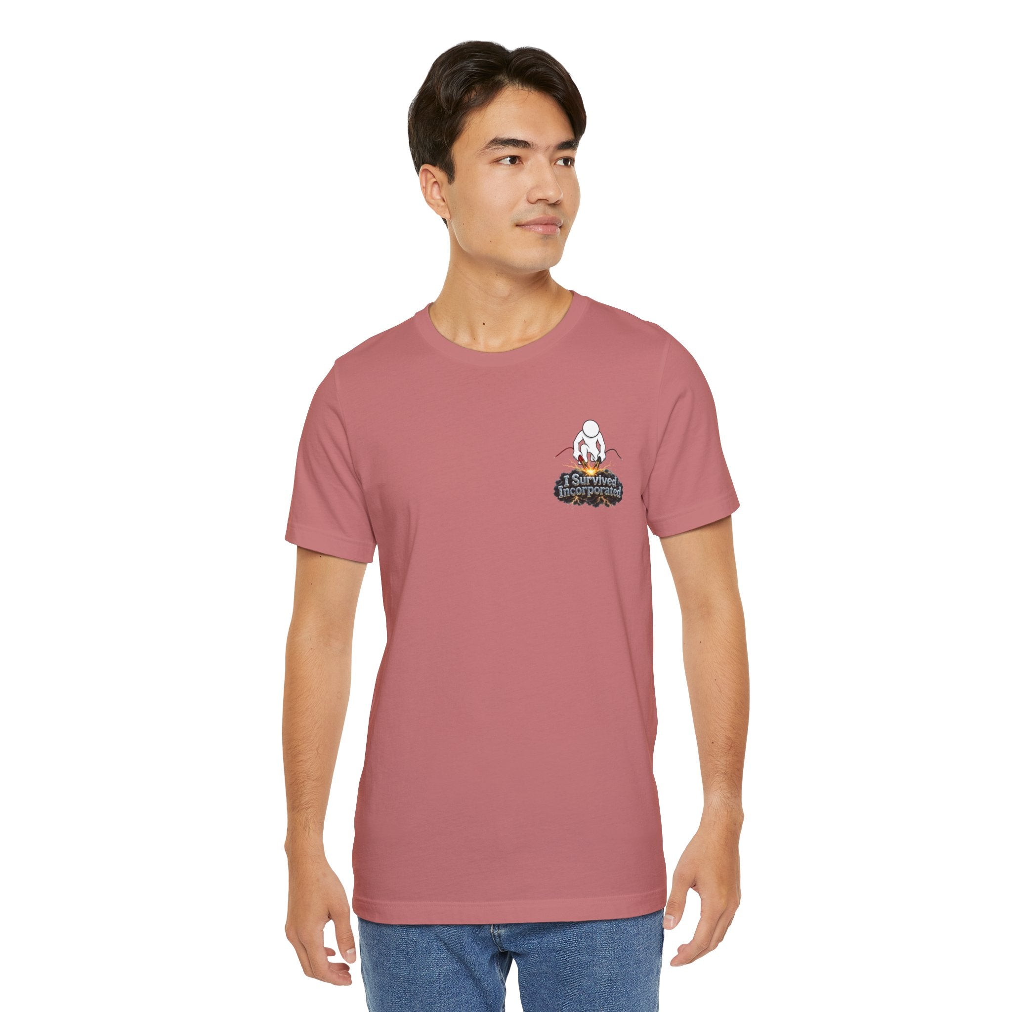 I Survived 2020 — "Please Stand By" Test Pattern Tee Summer Premier Unisex Jersey Short Sleeve Tee
