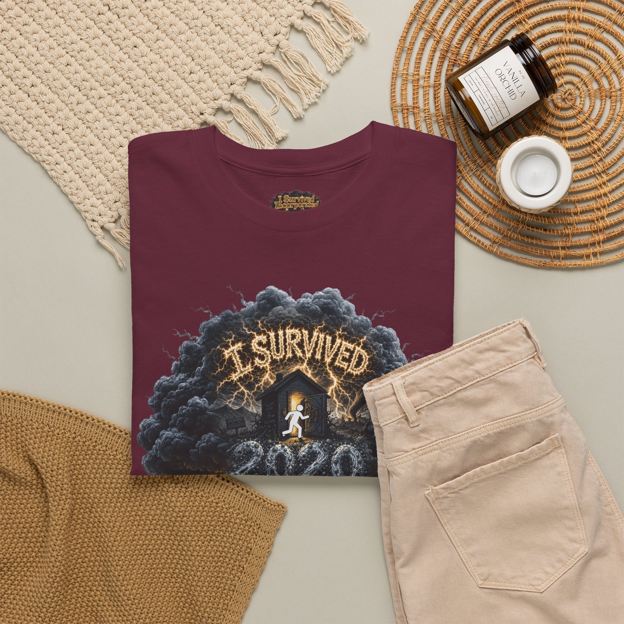 I Survived 2020 — Director's Cut Original Design Teaser Tee | Season 1 Premiere Drop Unisex Heavy Cotton Tee