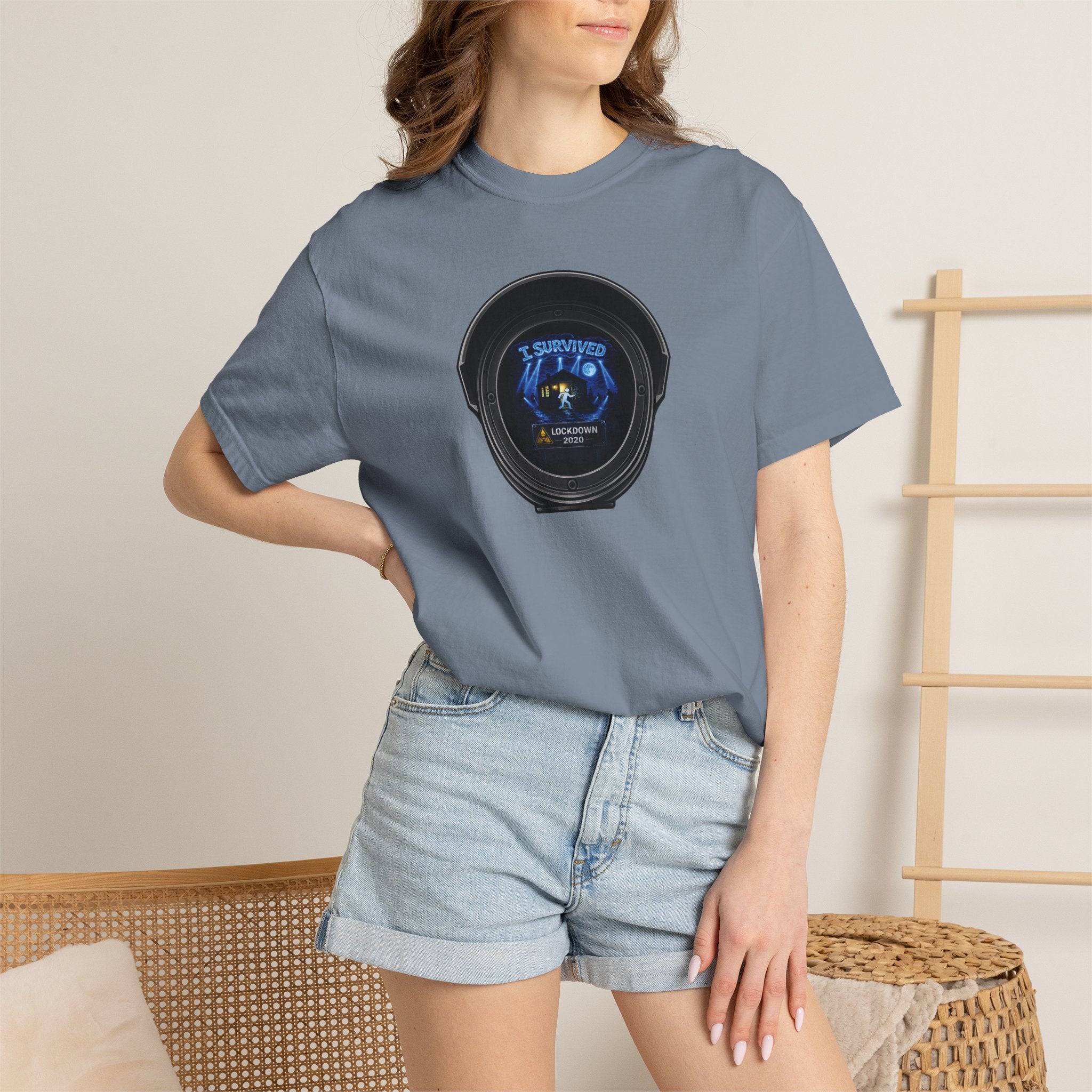 I Survived 2020 —  LOCKDOWN S3:E3: Director's Cut "Remote Schooling" Unisex Garment-Dyed T-shirt