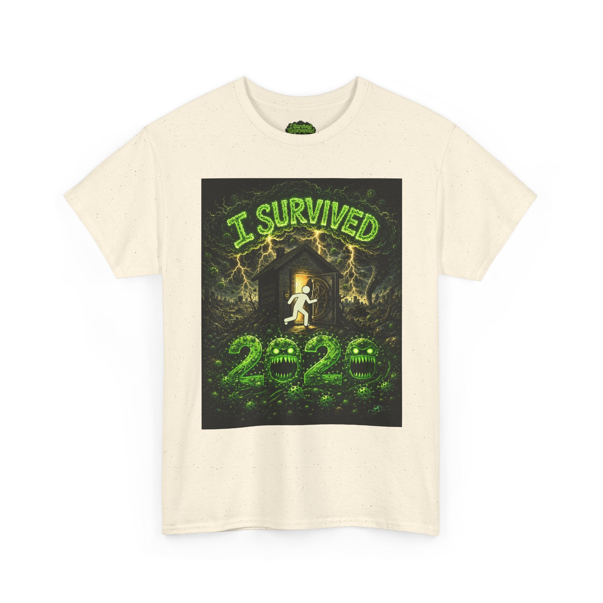 I Survived 2020 — S1:E4 "Mask Madness Mayhem Moment" | Pandemic Edition Unisex Heavy Cotton Tee