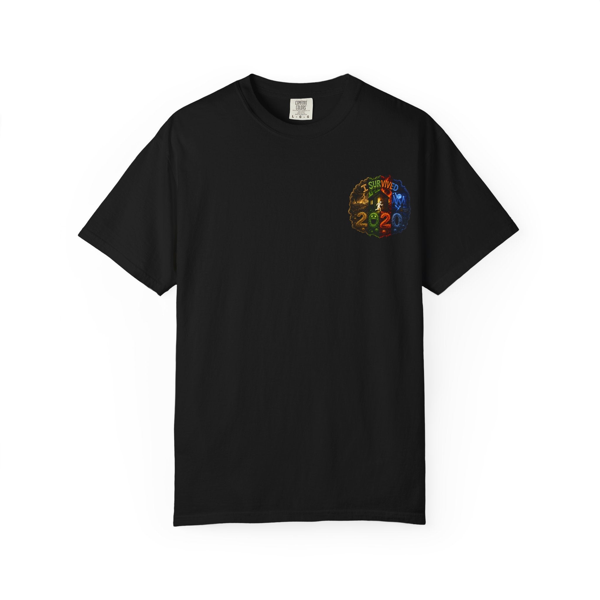 I Survived 2020 — "No Signal" Test Pattern Tee Alien Broadcast Finale Summer Premiere Unisex Garment-Dyed T-shirt