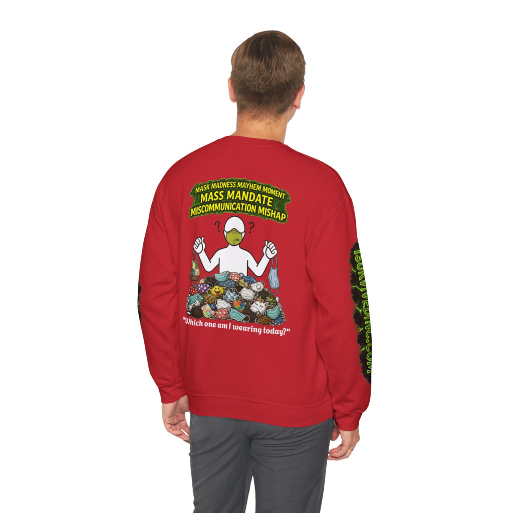 I Survived 2020 — PANDEMIC S1:E4: "Mask Madness" Unisex Heavy Blend™ Crewneck Sweatshirt